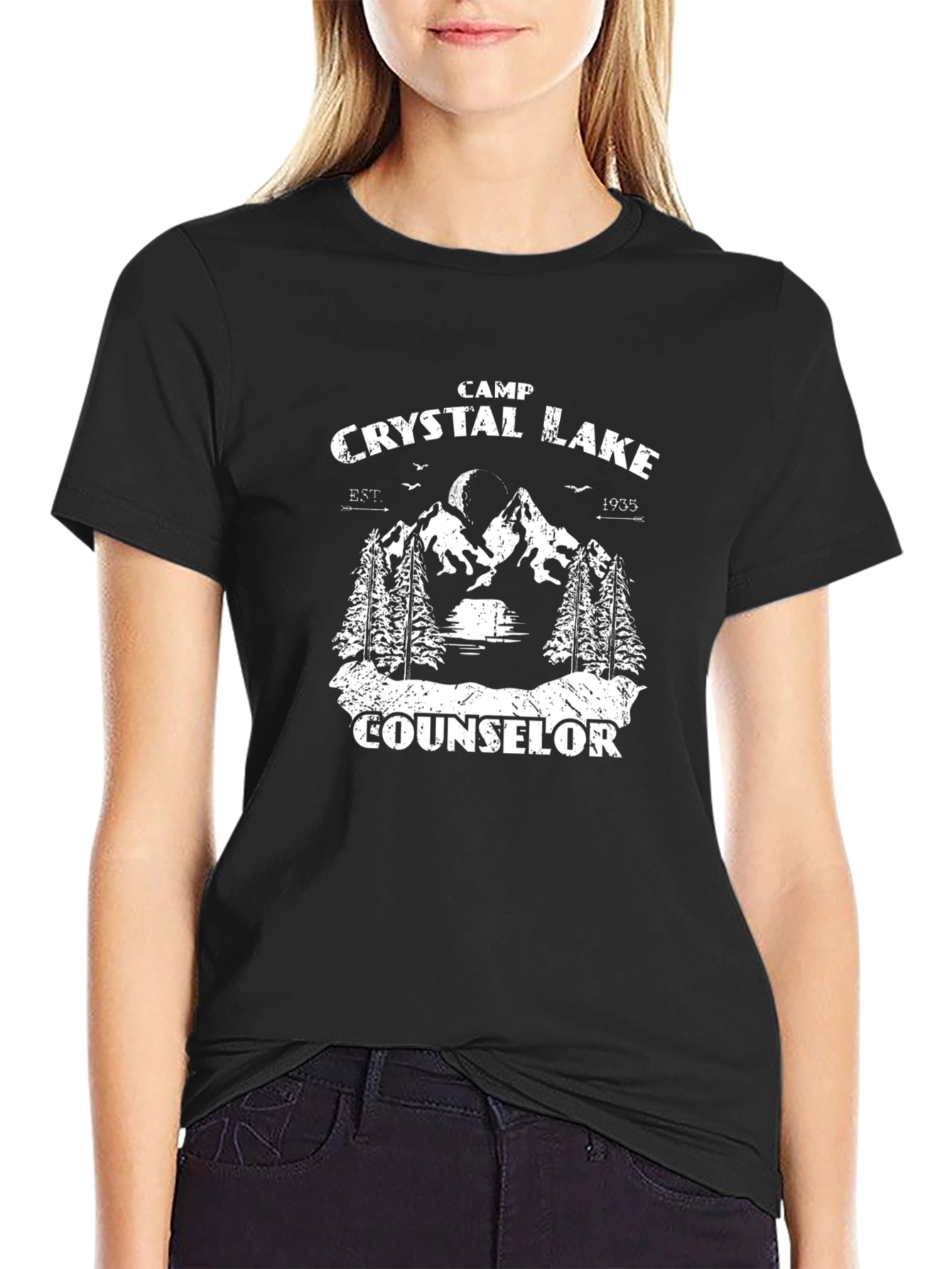 Camp Crystal Lake Counselor T-Shirt - Black