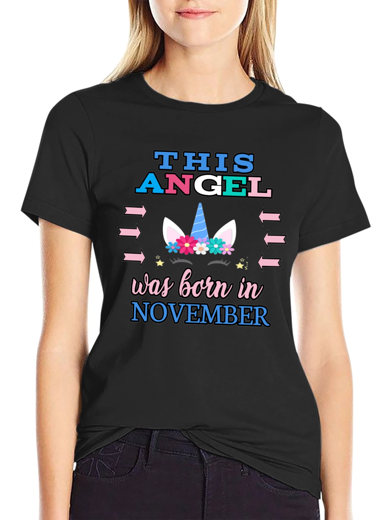 This Angel Born in November T-Shirt