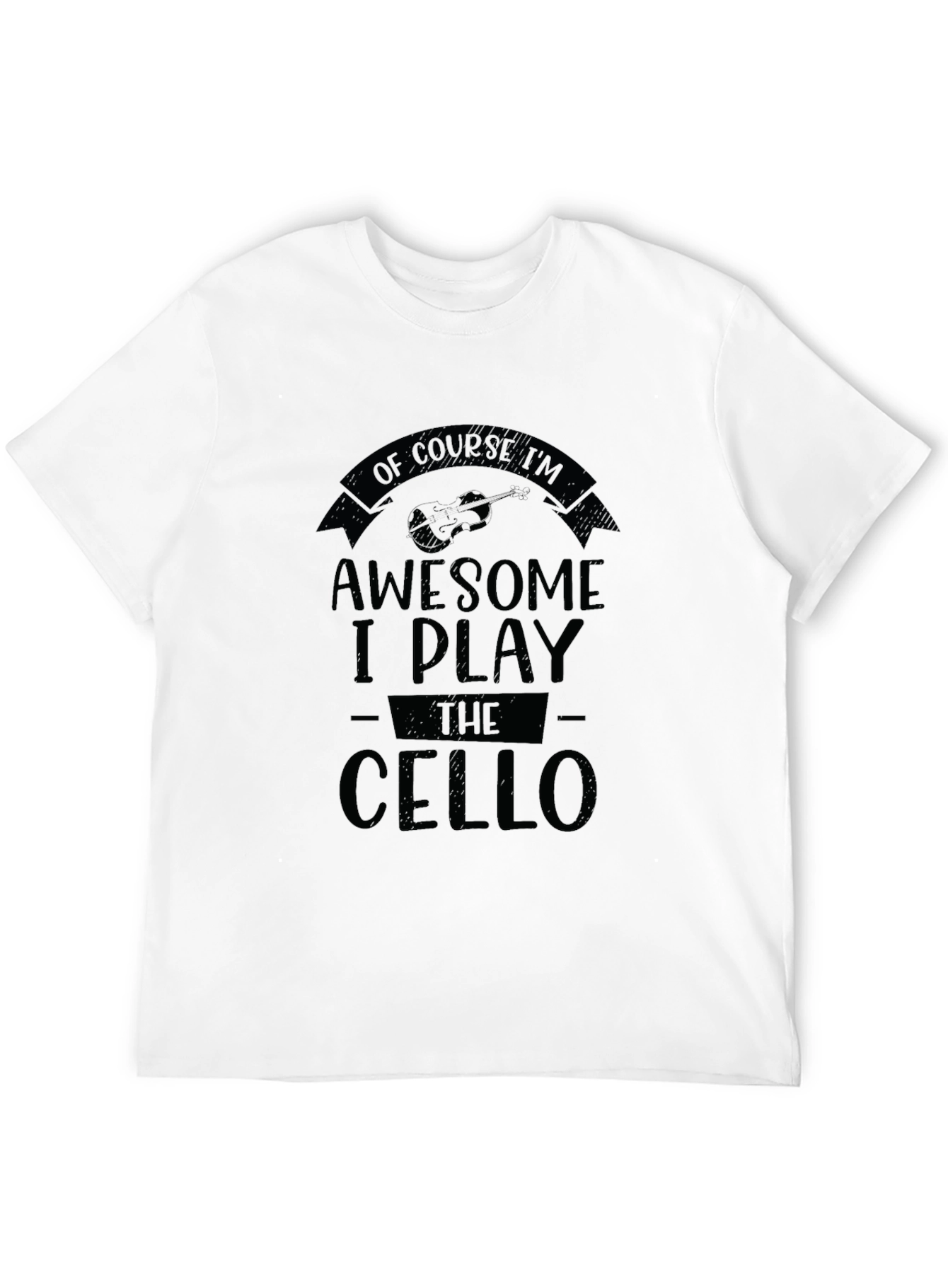 Awesome Cello Player Black T-Shirt