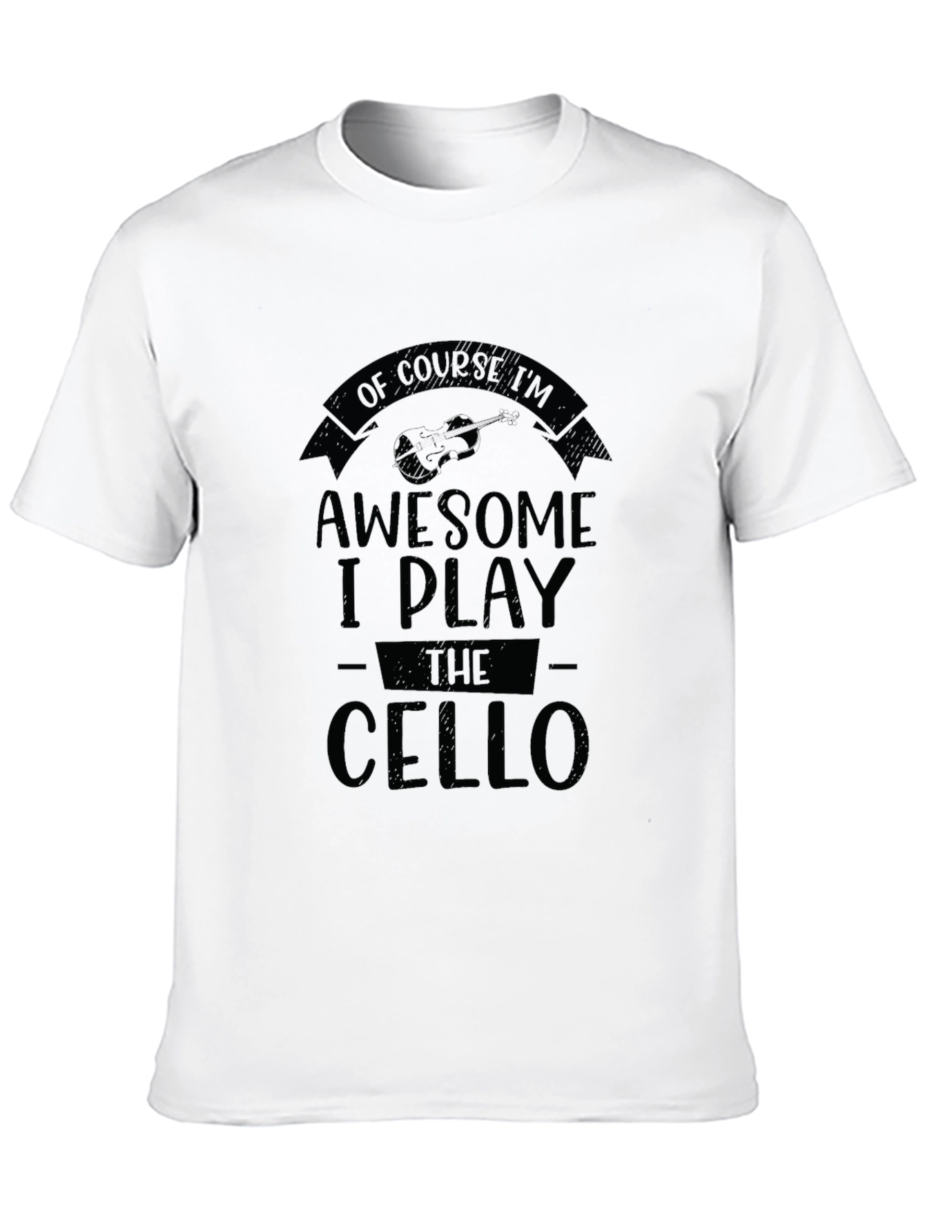Awesome Cello Player Black T-Shirt