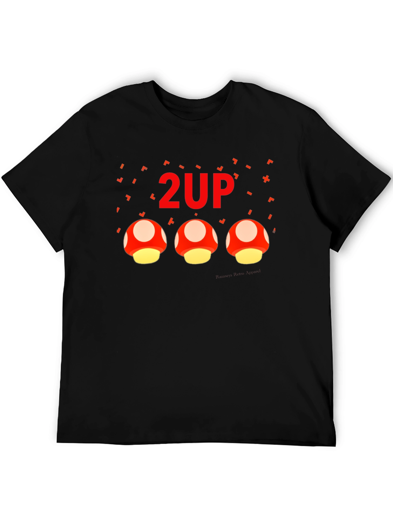 2UP Mushroom Gamer Graphic T-Shirt