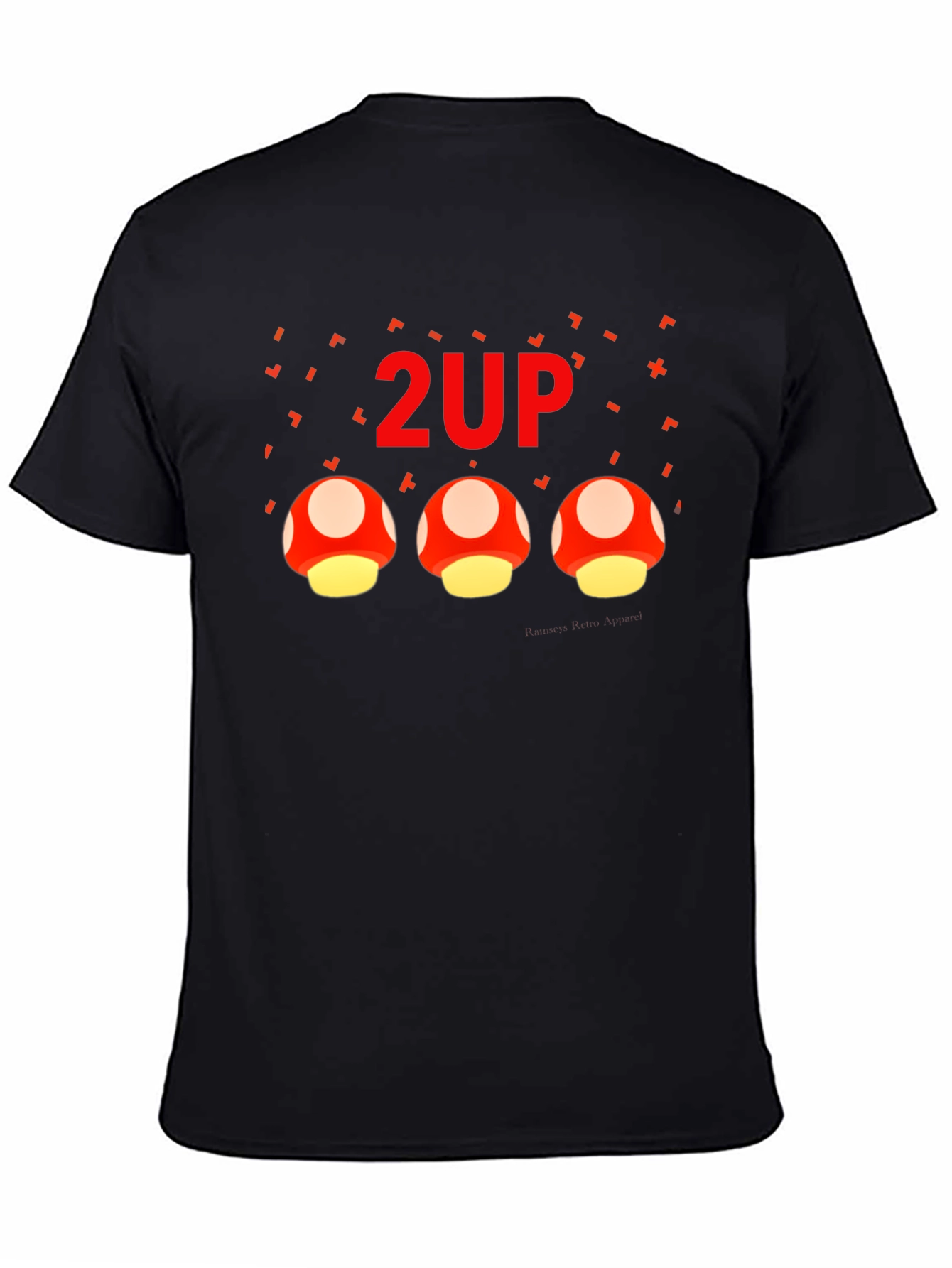 2UP Mushroom Gamer Graphic T-Shirt