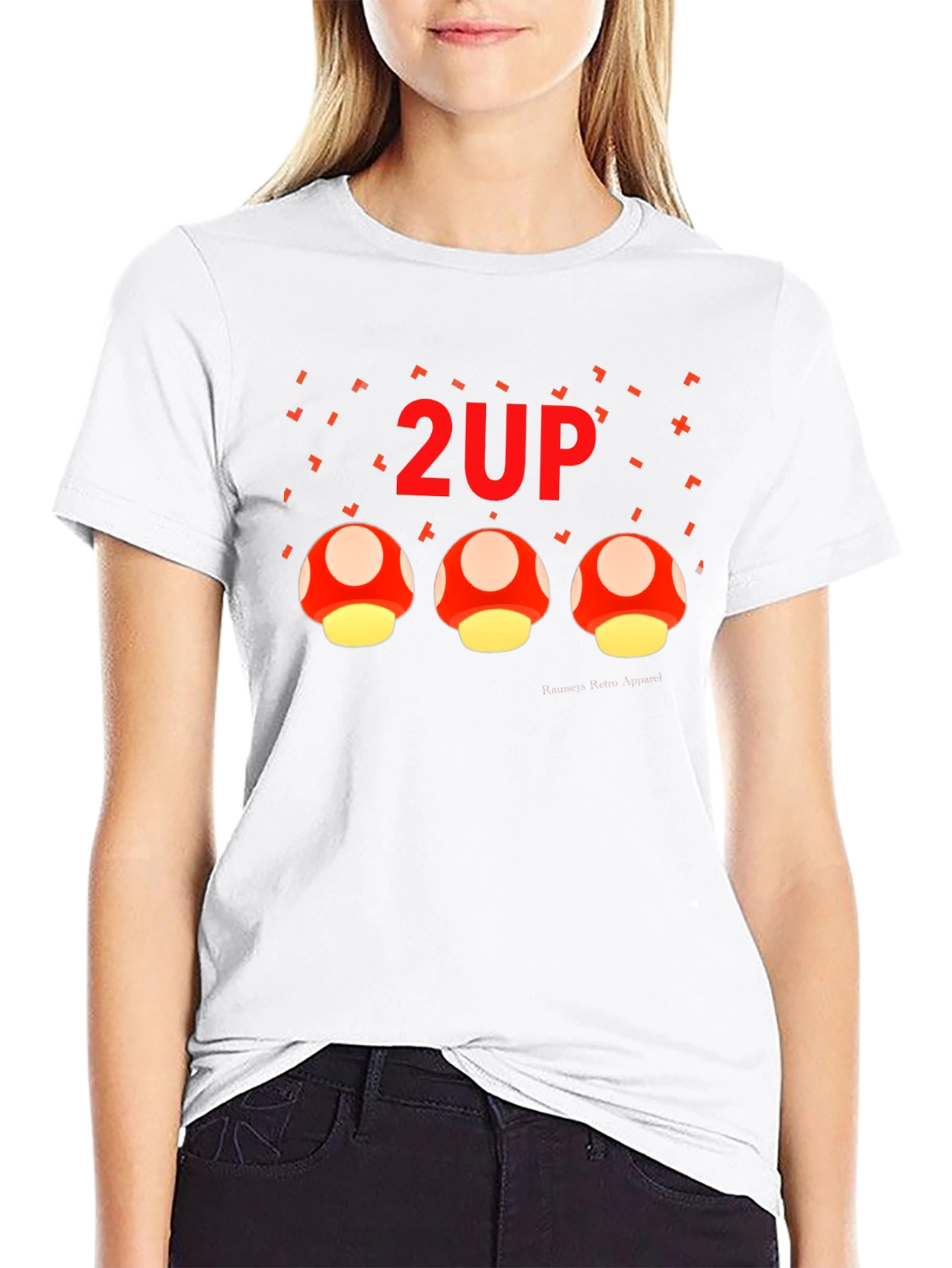 2UP Mushroom Gamer Graphic T-Shirt