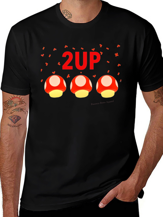 2UP Mushroom Gamer Graphic T-Shirt