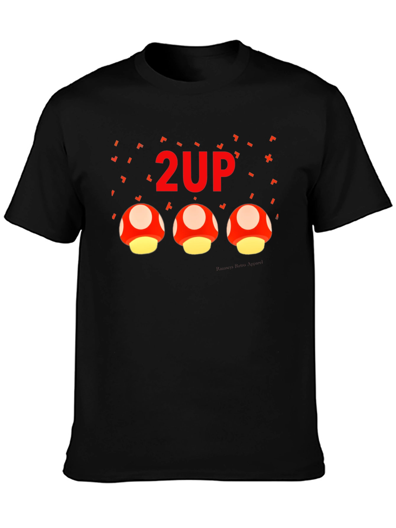 2UP Mushroom Gamer Graphic T-Shirt