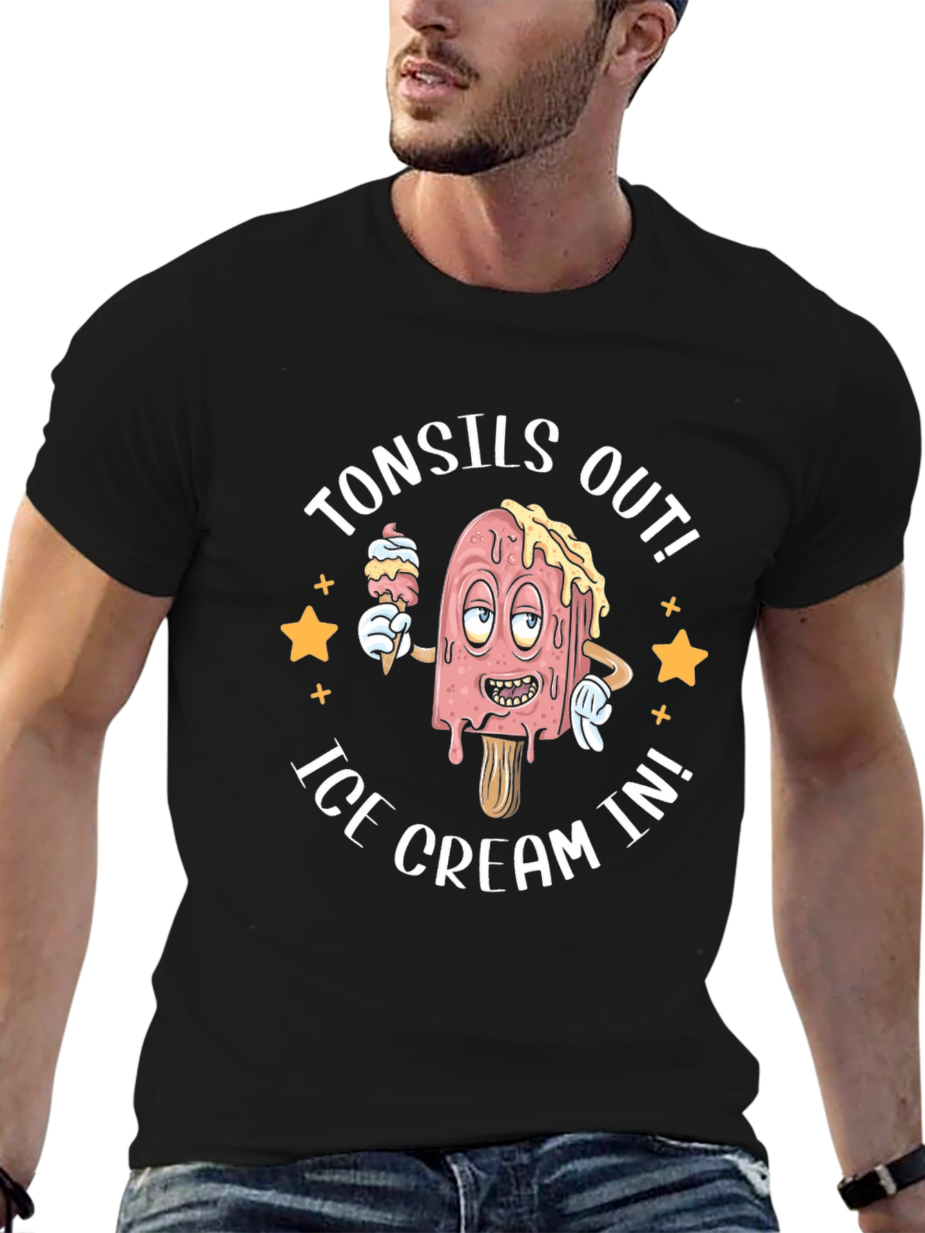 Funny Tonsils Out Ice Cream In T-Shirt