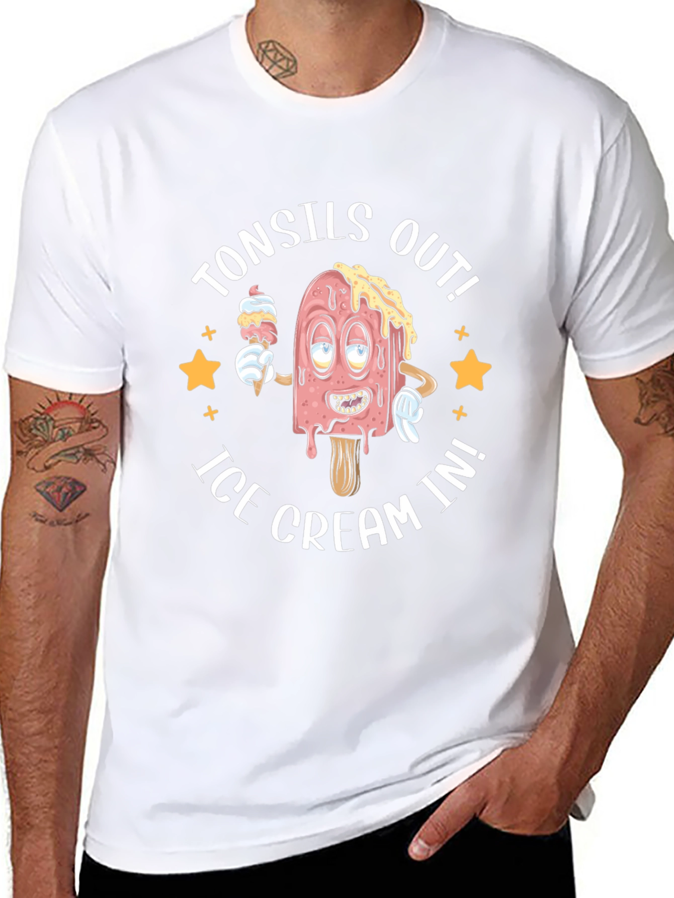Funny Tonsils Out Ice Cream In T-Shirt