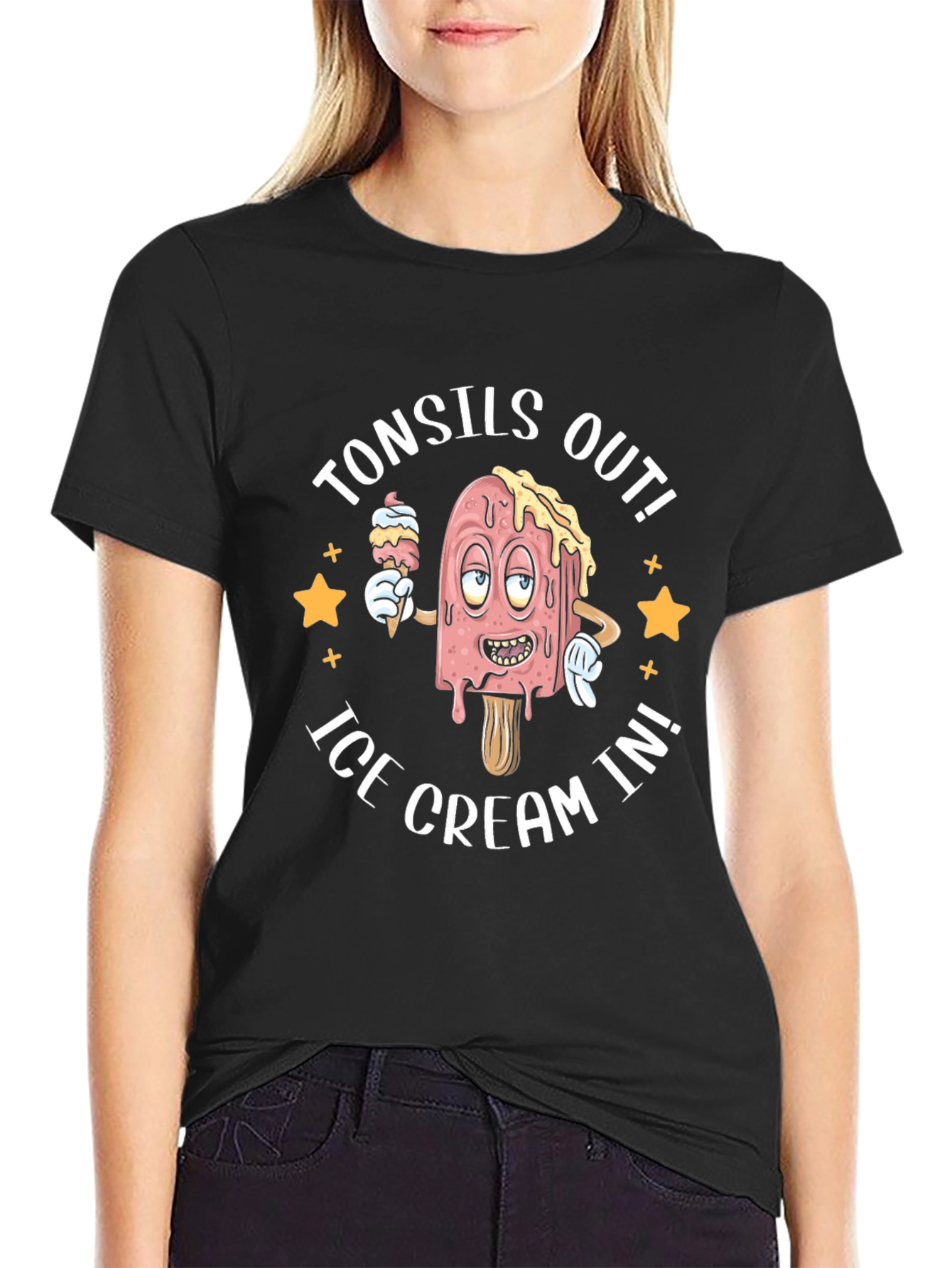 Funny Tonsils Out Ice Cream In T-Shirt