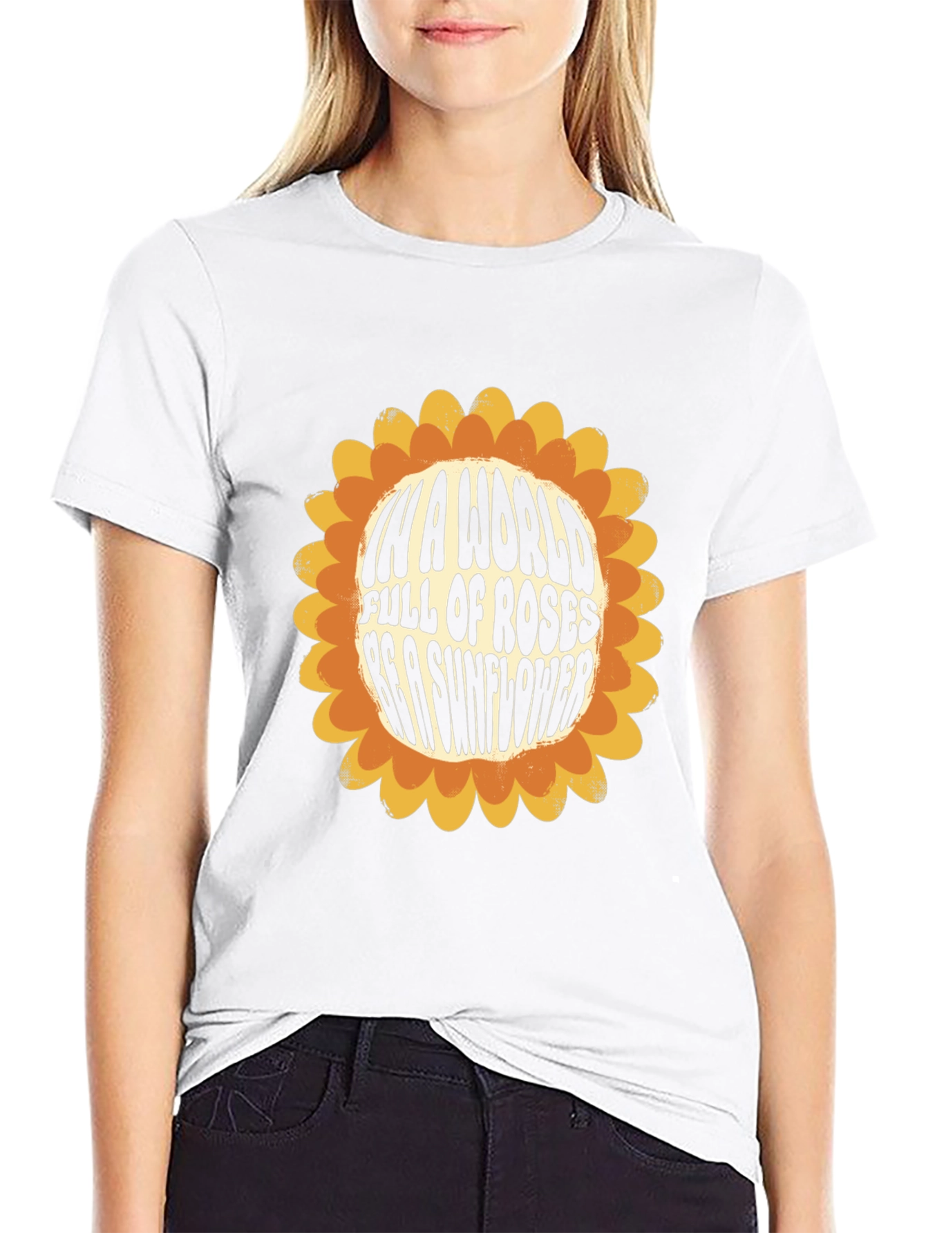 Sunflower Graphic Tee - Be a Sunflower