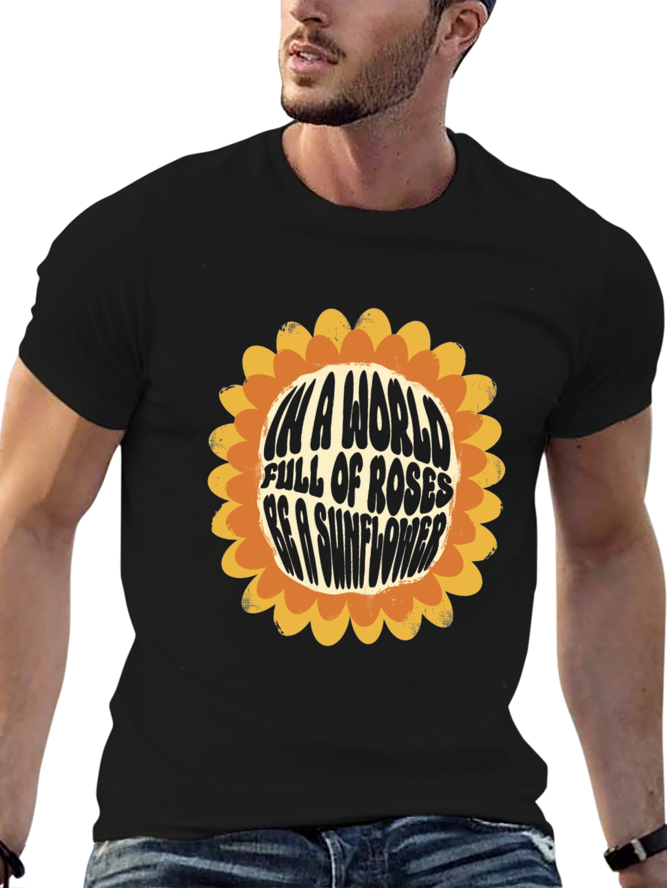 Sunflower Graphic Tee - Be a Sunflower