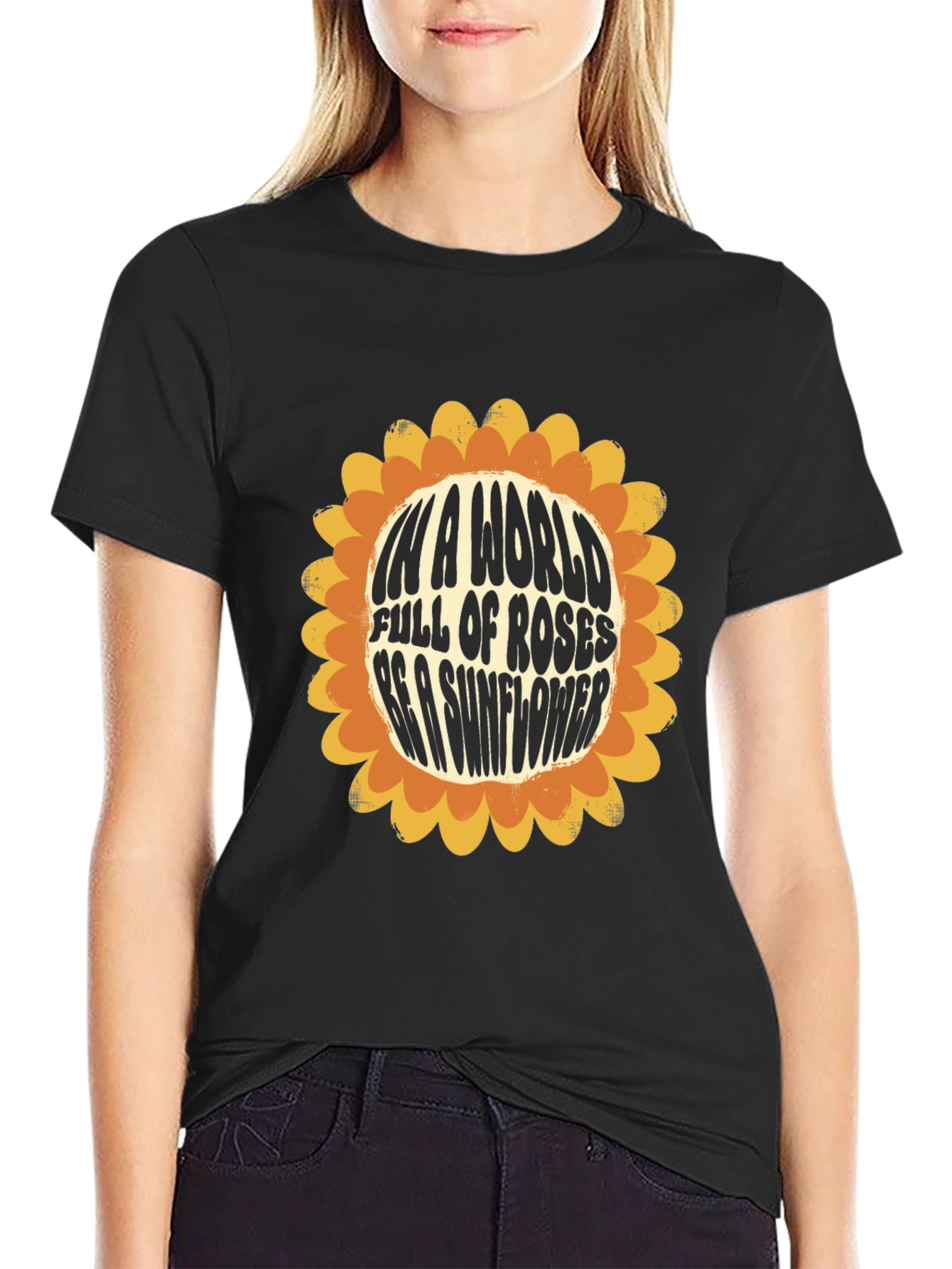 Sunflower Graphic Tee - Be a Sunflower