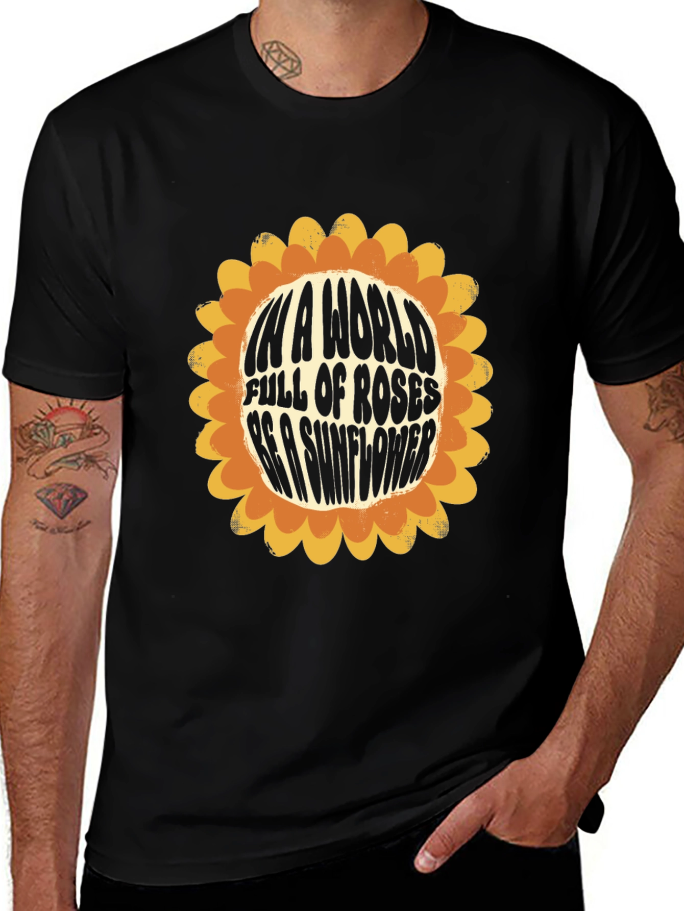 Sunflower Graphic Tee - Be a Sunflower