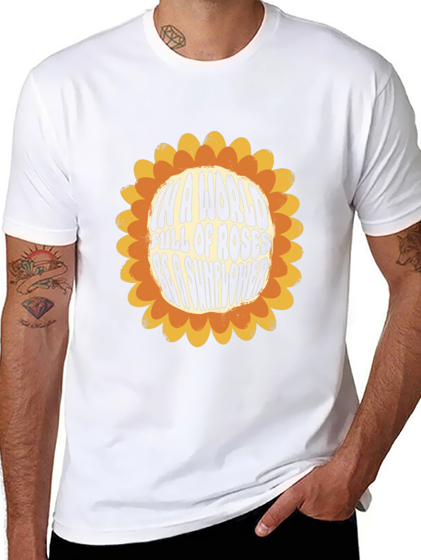 Sunflower Graphic Tee - Be a Sunflower