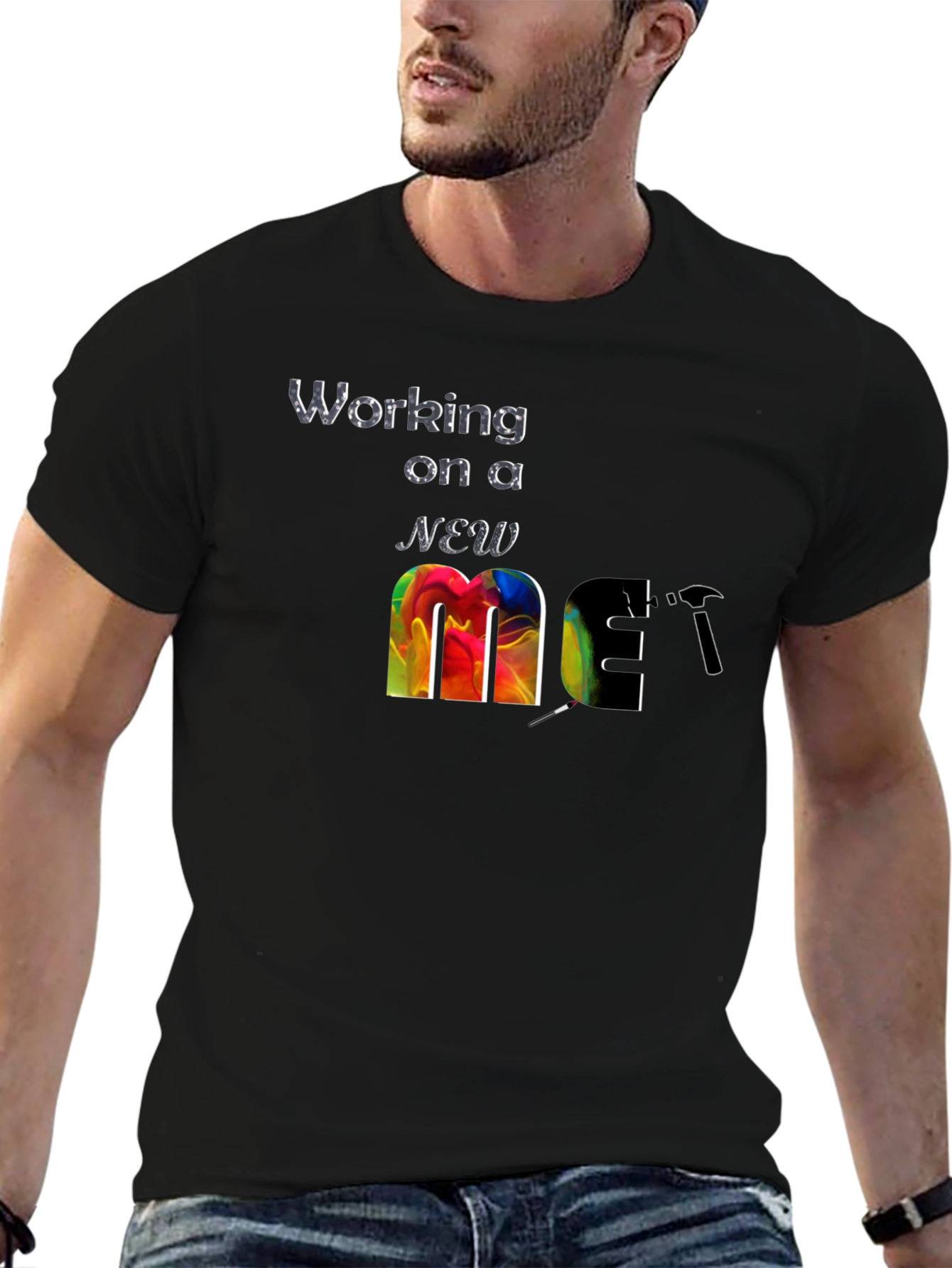 Working on a New Me Graphic T-Shirt