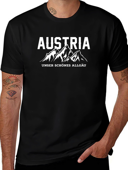 Austria Allgäu Mountain Graphic T-Shirt