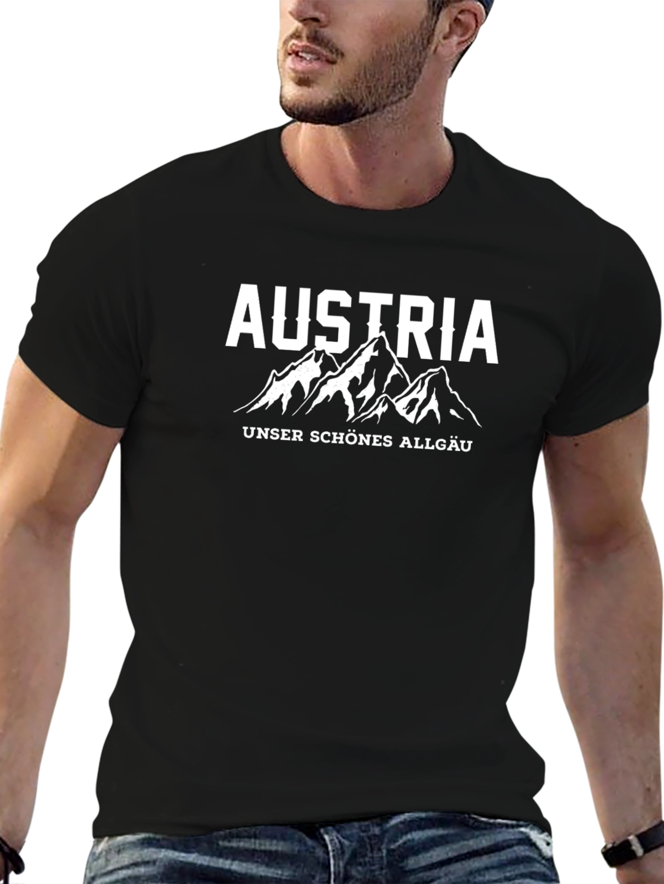 Austria Allgäu Mountain Graphic T-Shirt