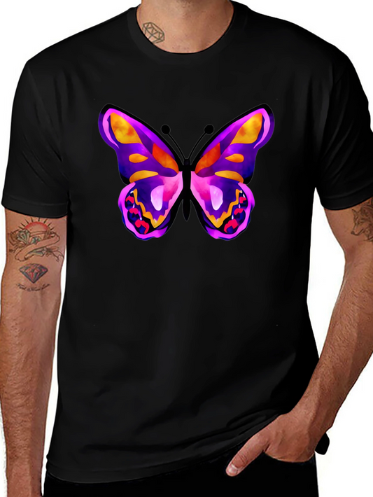 Butterfly Graphic Black T-Shirt