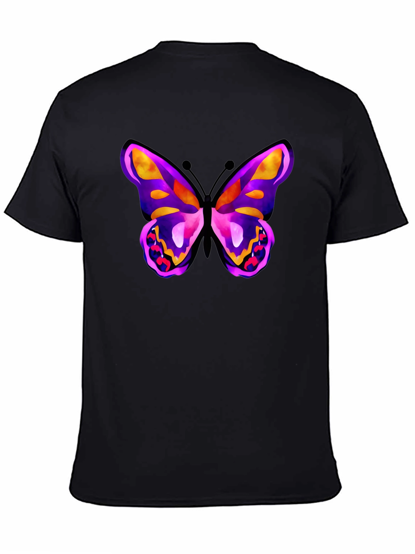 Butterfly Graphic Black T-Shirt