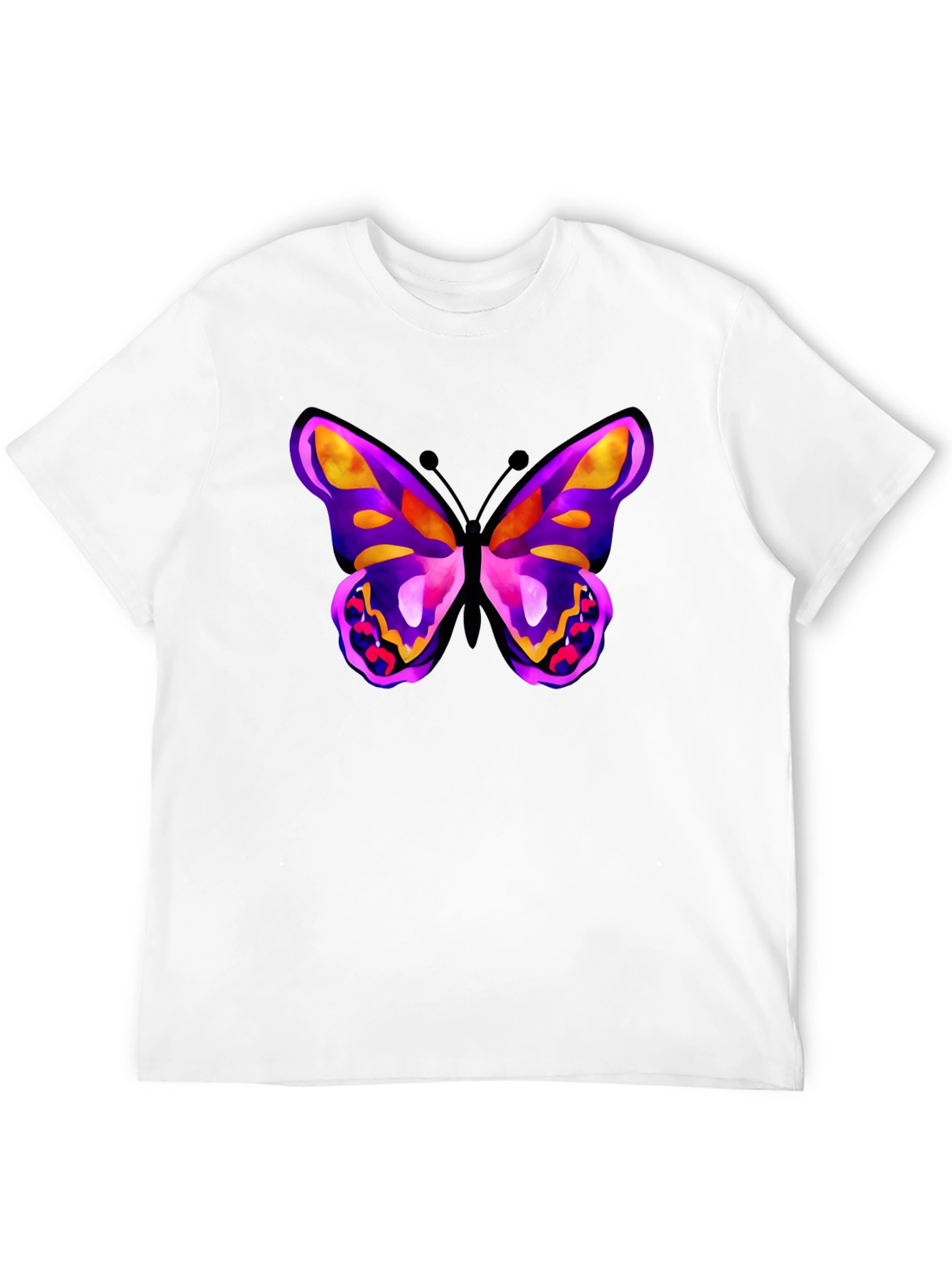 Butterfly Graphic Black T-Shirt