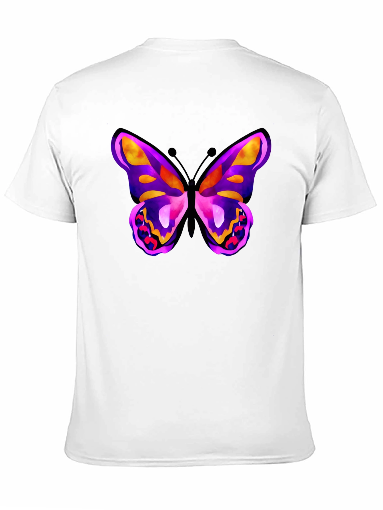 Butterfly Graphic Black T-Shirt