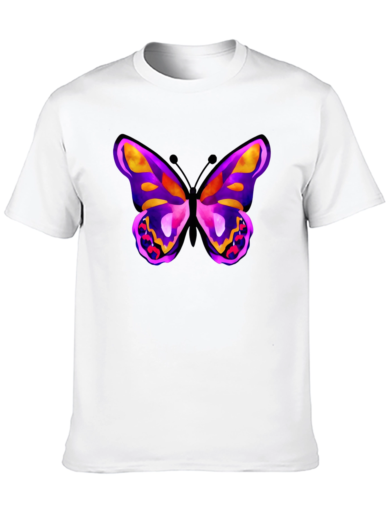 Butterfly Graphic Black T-Shirt