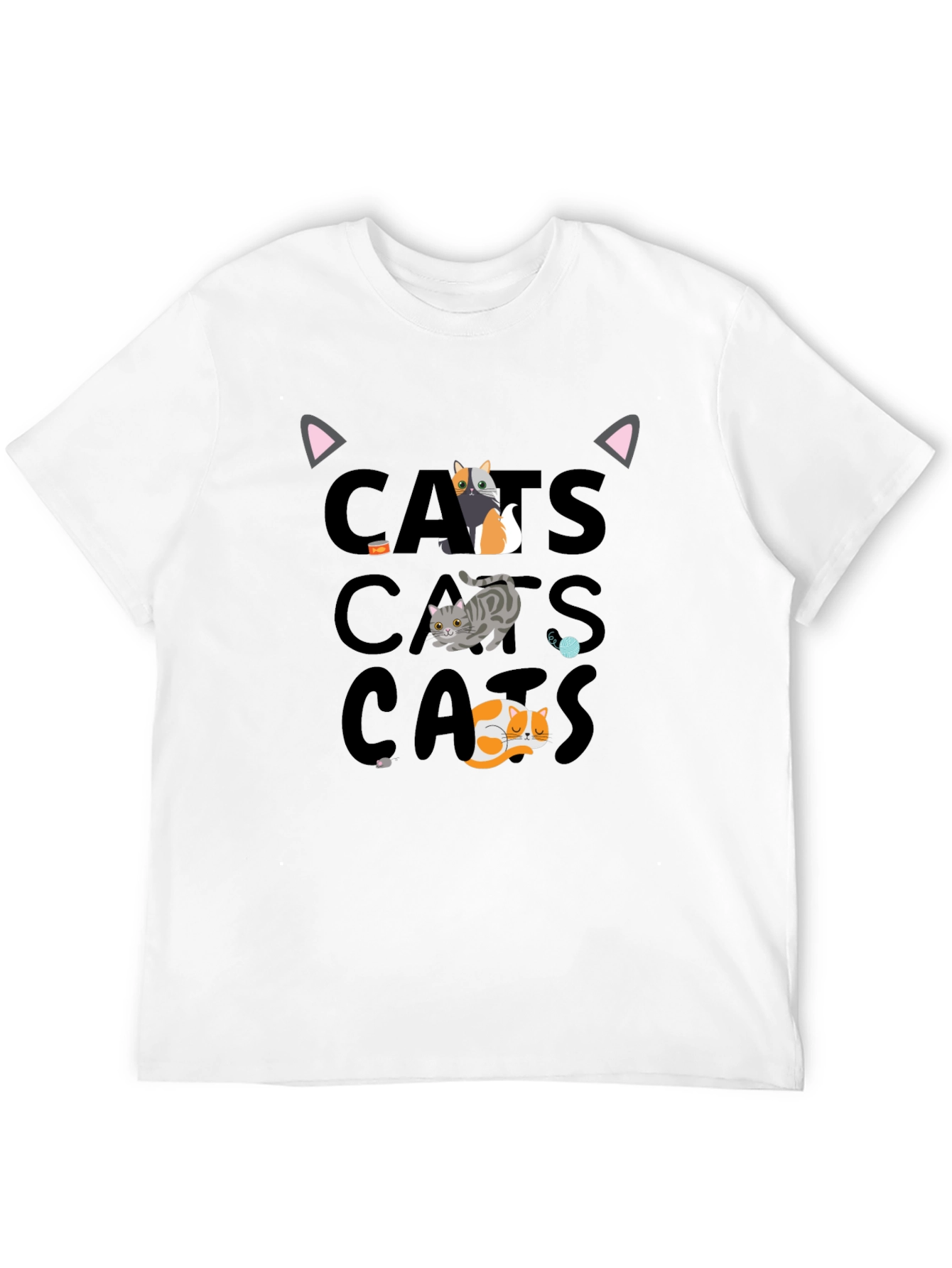 Cats Graphic T-Shirt - Fun Cat Lover Tee