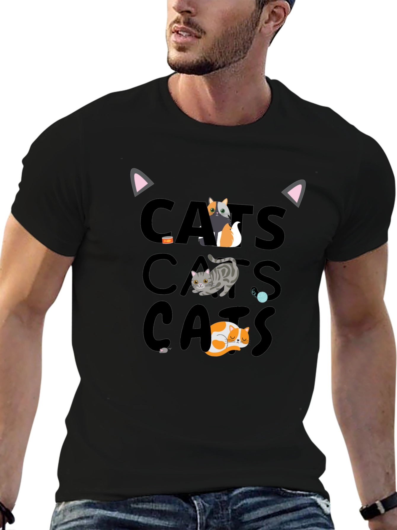 Cats Graphic T-Shirt - Fun Cat Lover Tee