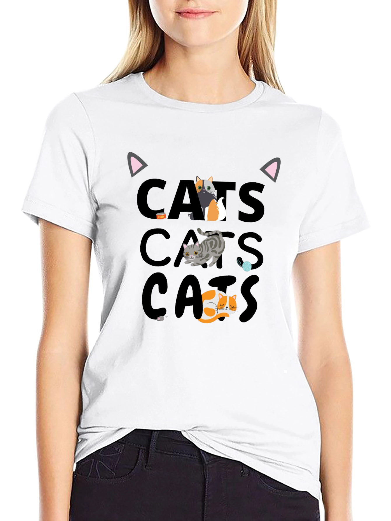 Cats Graphic T-Shirt - Fun Cat Lover Tee