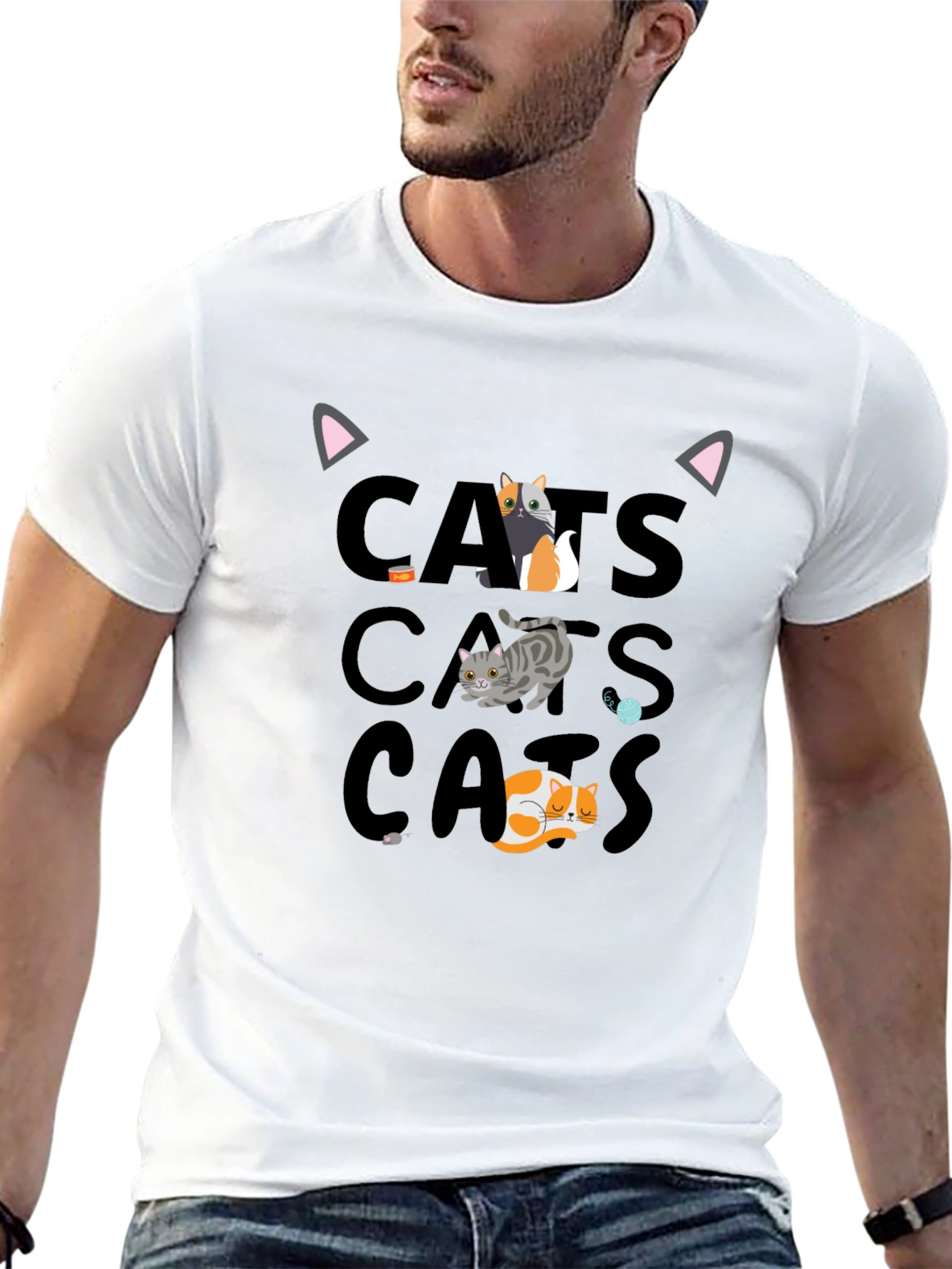 Cats Graphic T-Shirt - Fun Cat Lover Tee