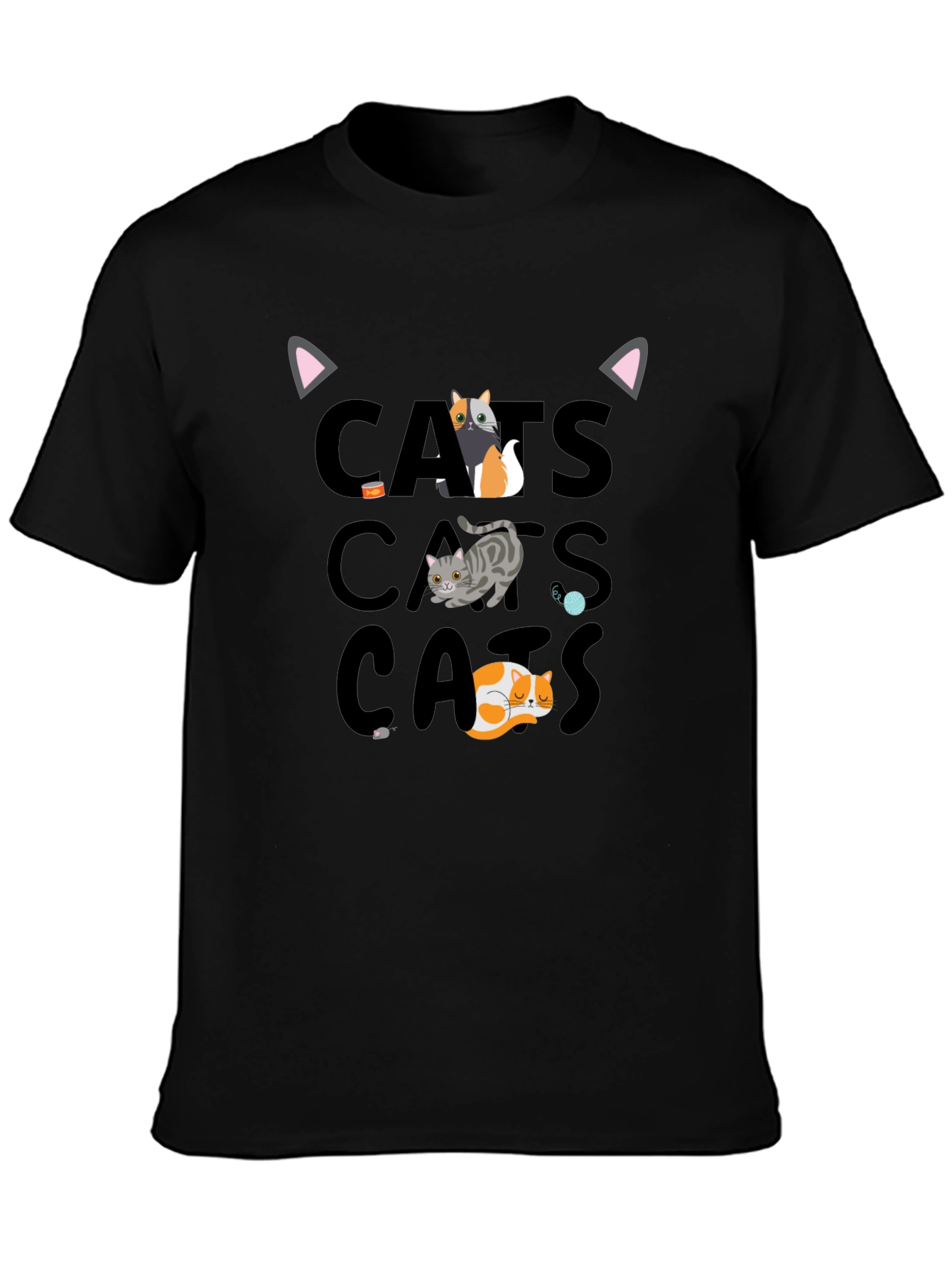 Cats Graphic T-Shirt - Fun Cat Lover Tee