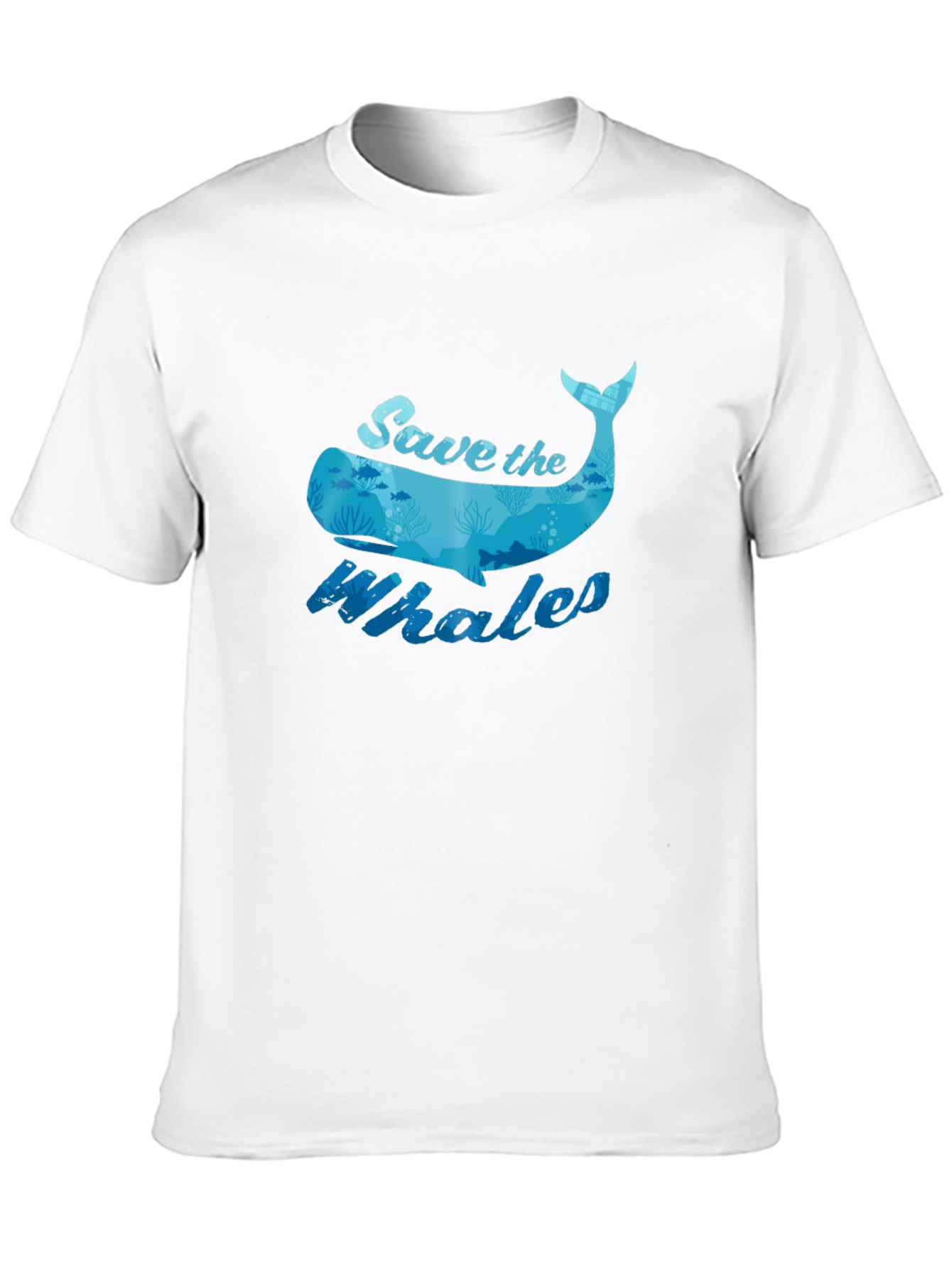 Save the Whales Graphic Tee - Black