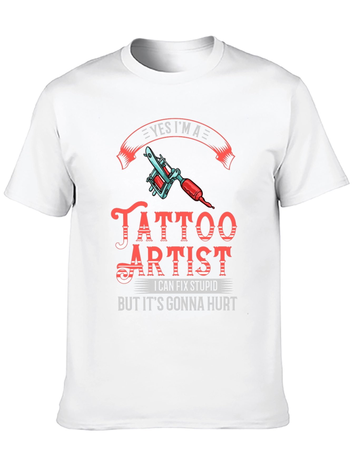 Tattoo Artist Graphic Print Black T-Shirt