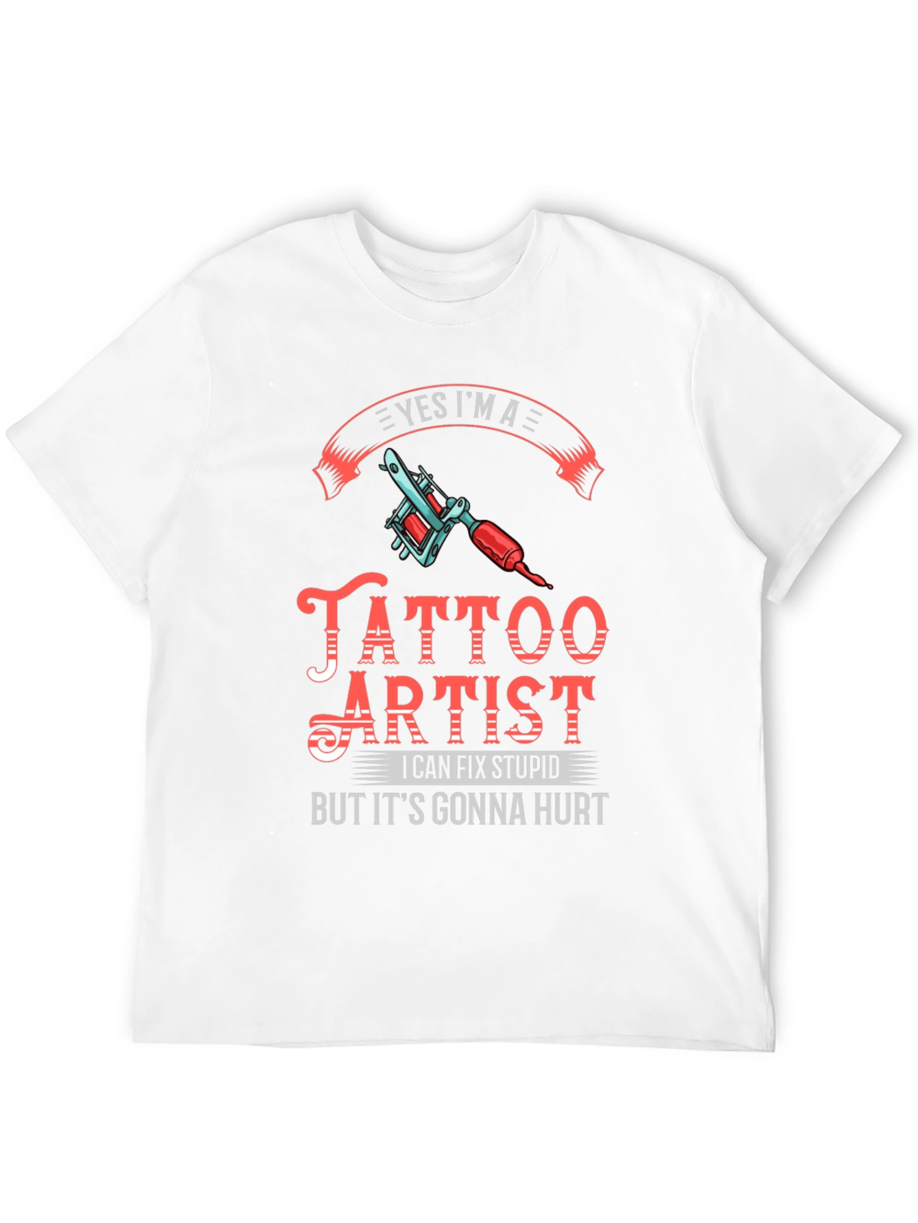 Tattoo Artist Graphic Print Black T-Shirt