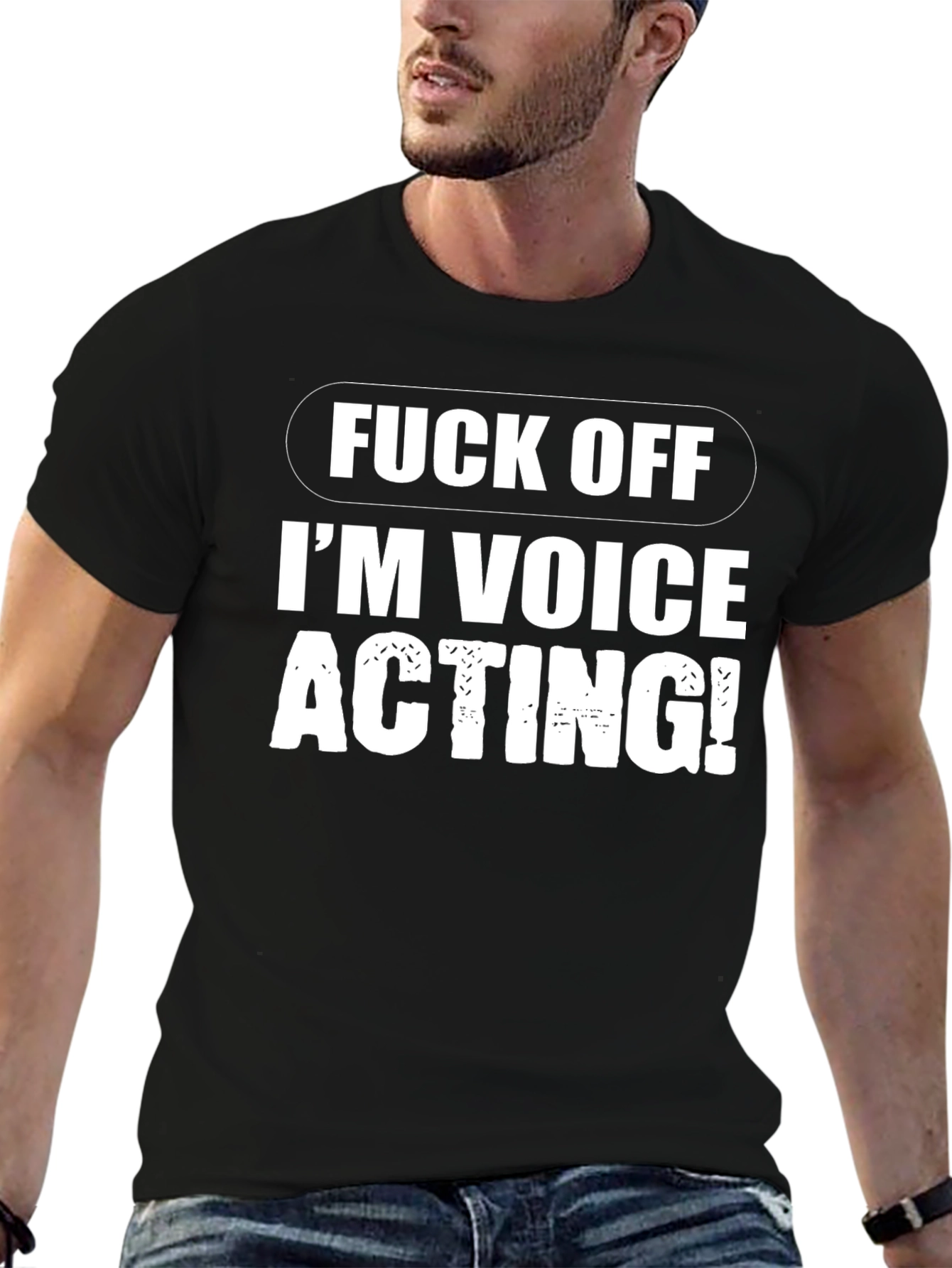 Voice Acting T-Shirt - Black Funny Tee