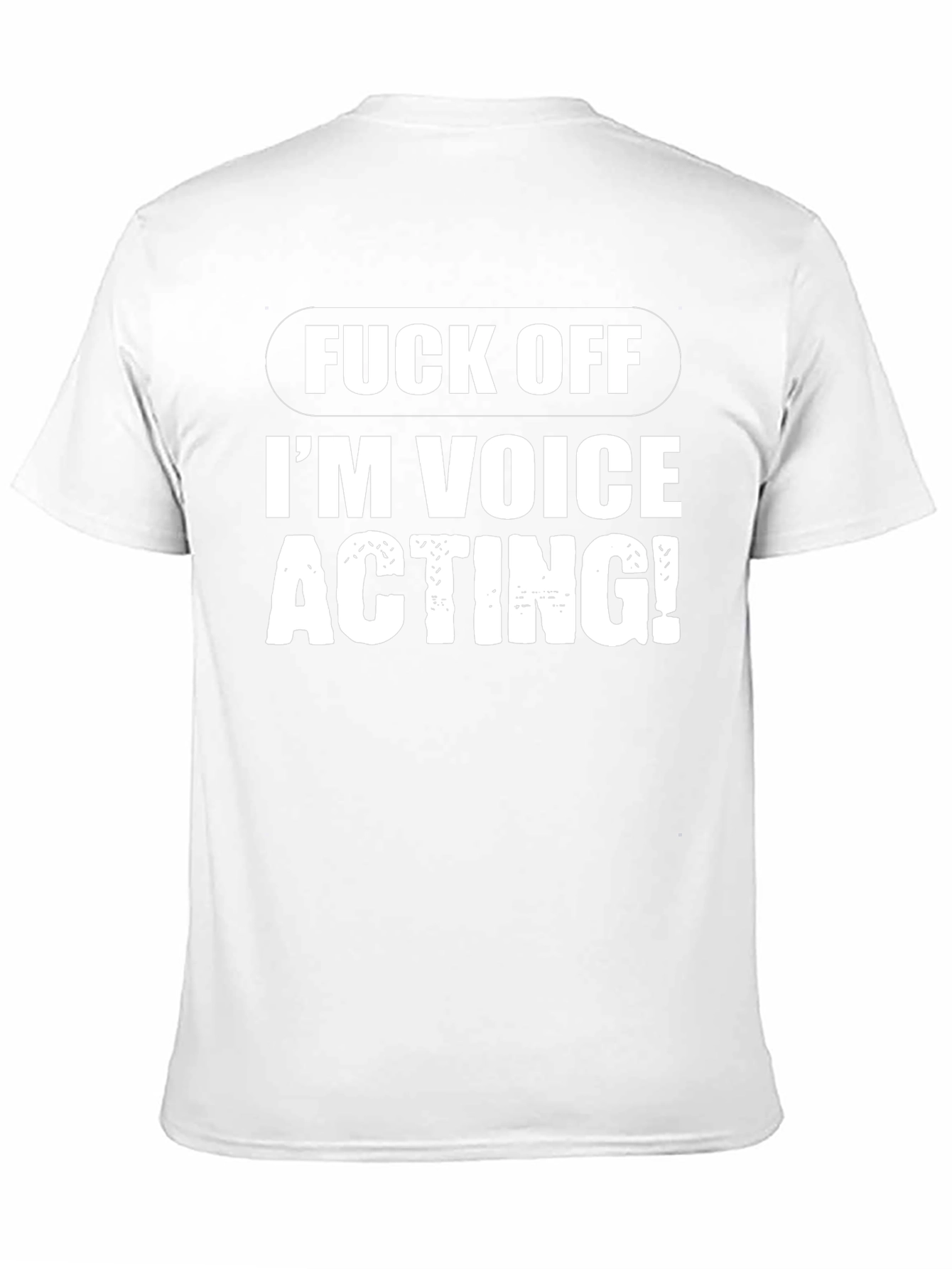 Voice Acting T-Shirt - Black Funny Tee