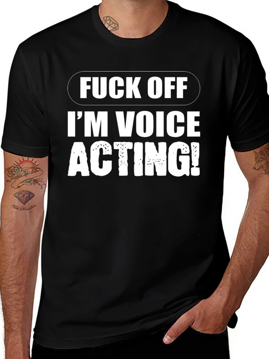 Voice Acting T-Shirt - Black Funny Tee
