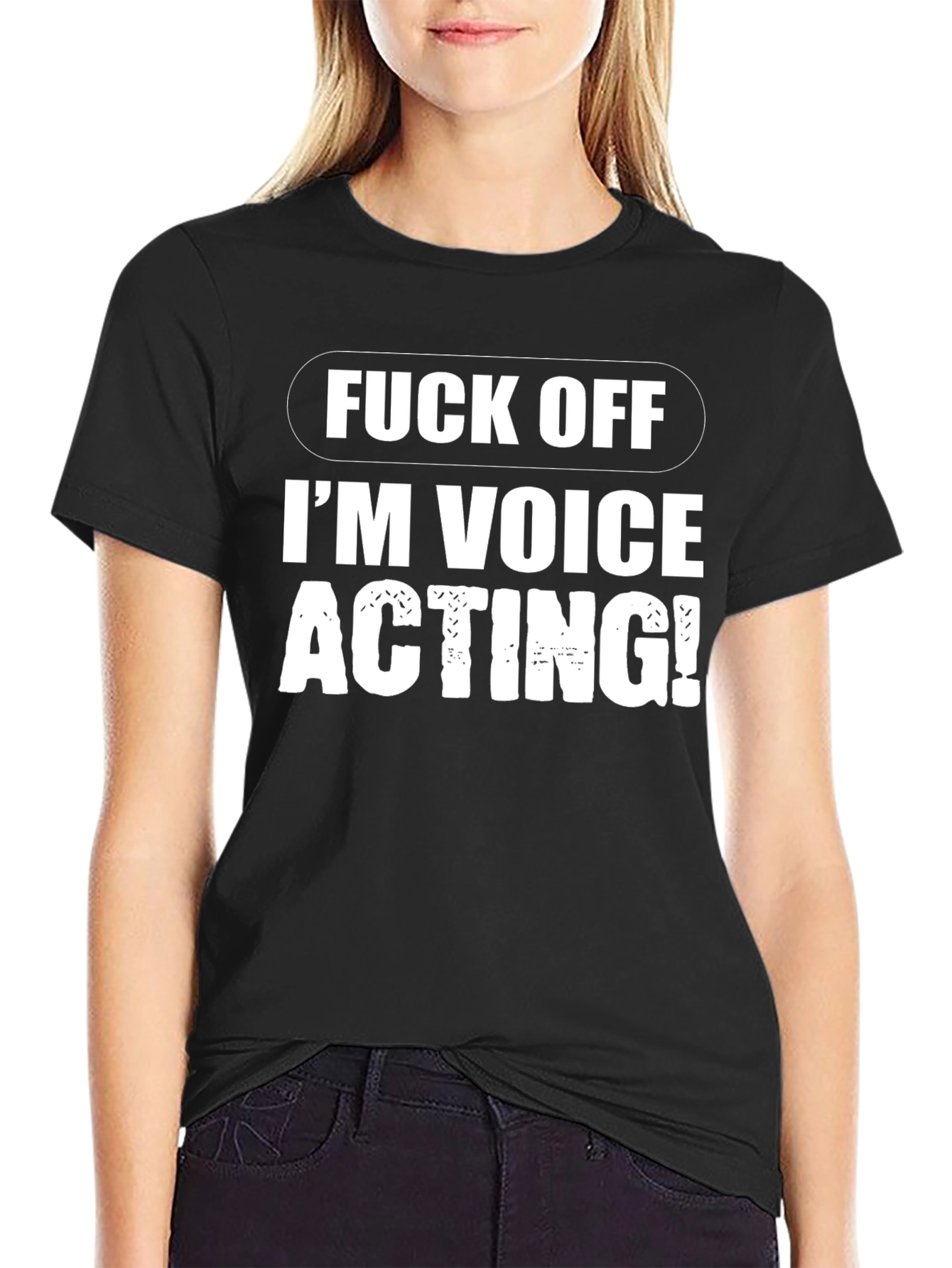 Voice Acting T-Shirt - Black Funny Tee