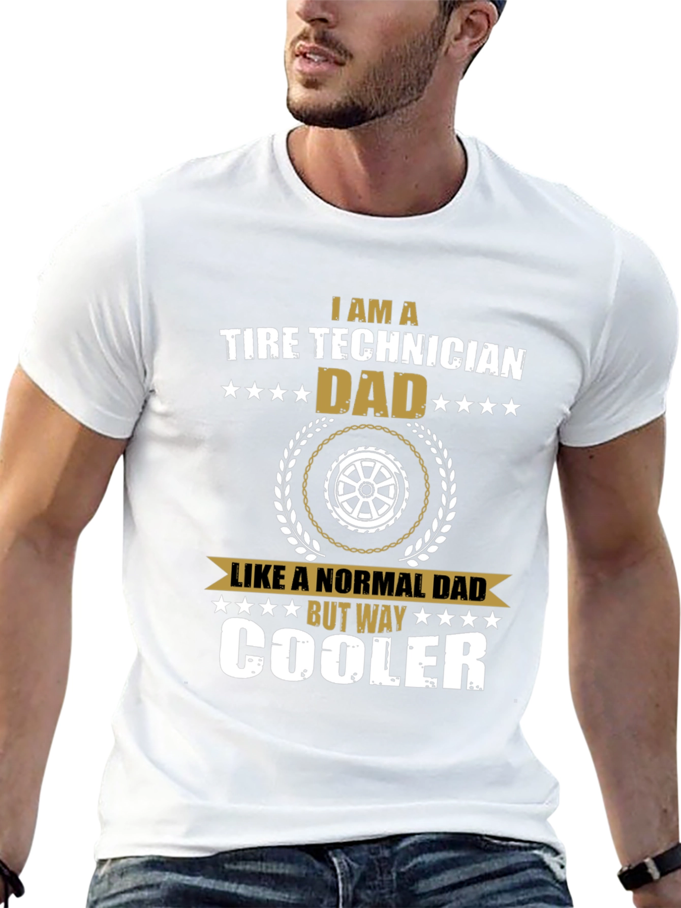 Tire Technician Dad T-Shirt - Way Cooler Dad Tee