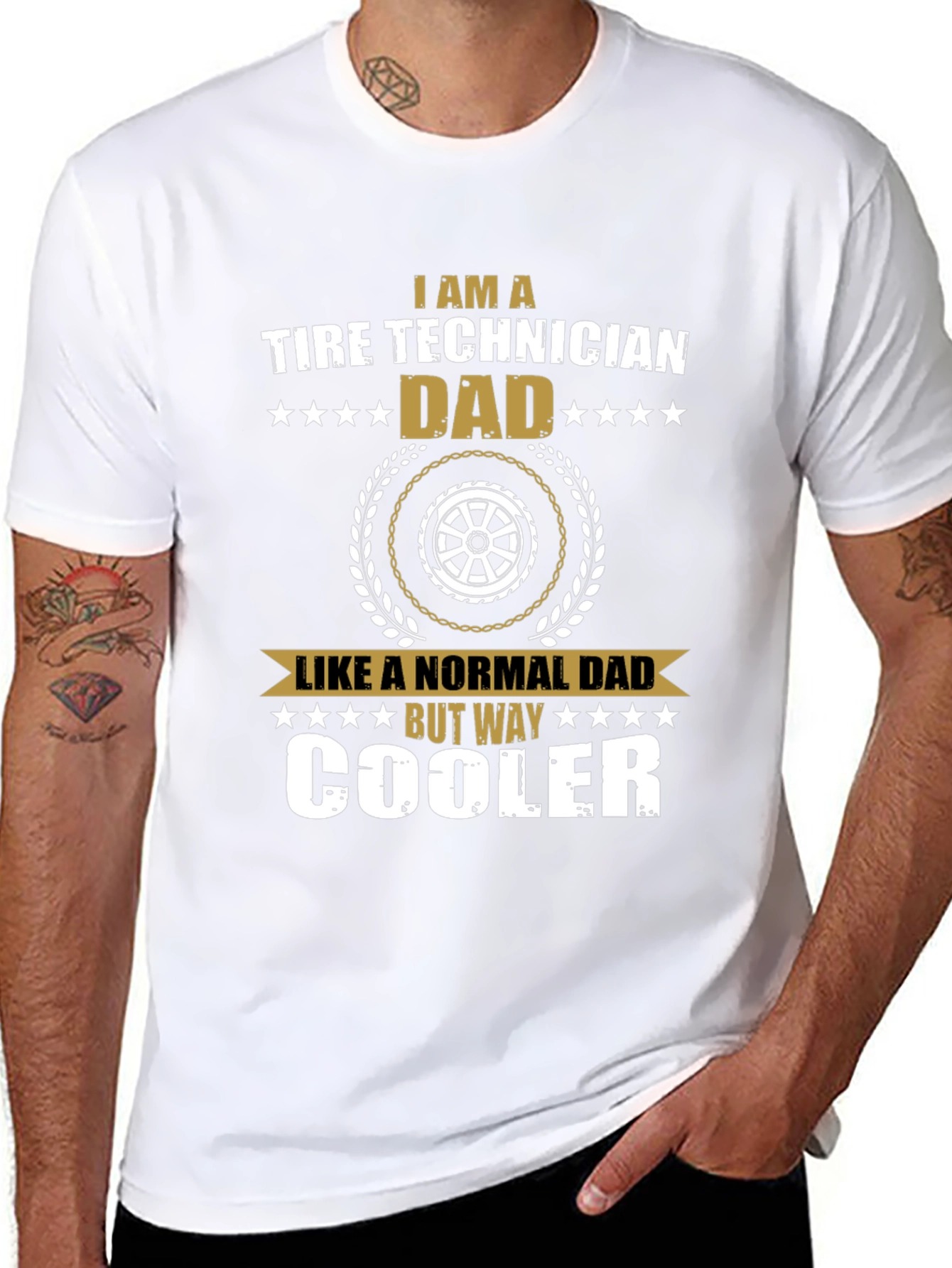 Tire Technician Dad T-Shirt - Way Cooler Dad Tee