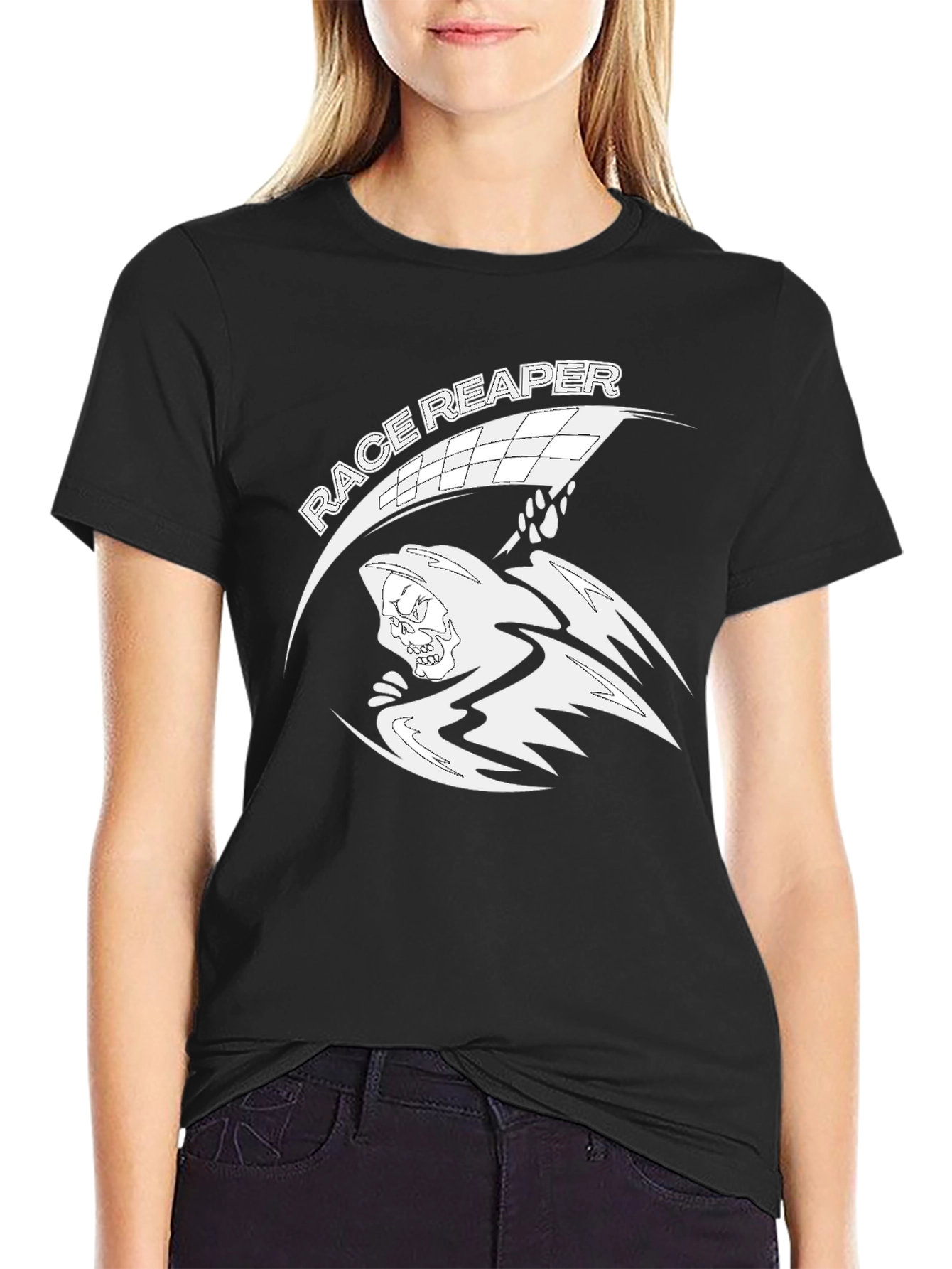 Race Reaper T-Shirt - Black Graphic Tee