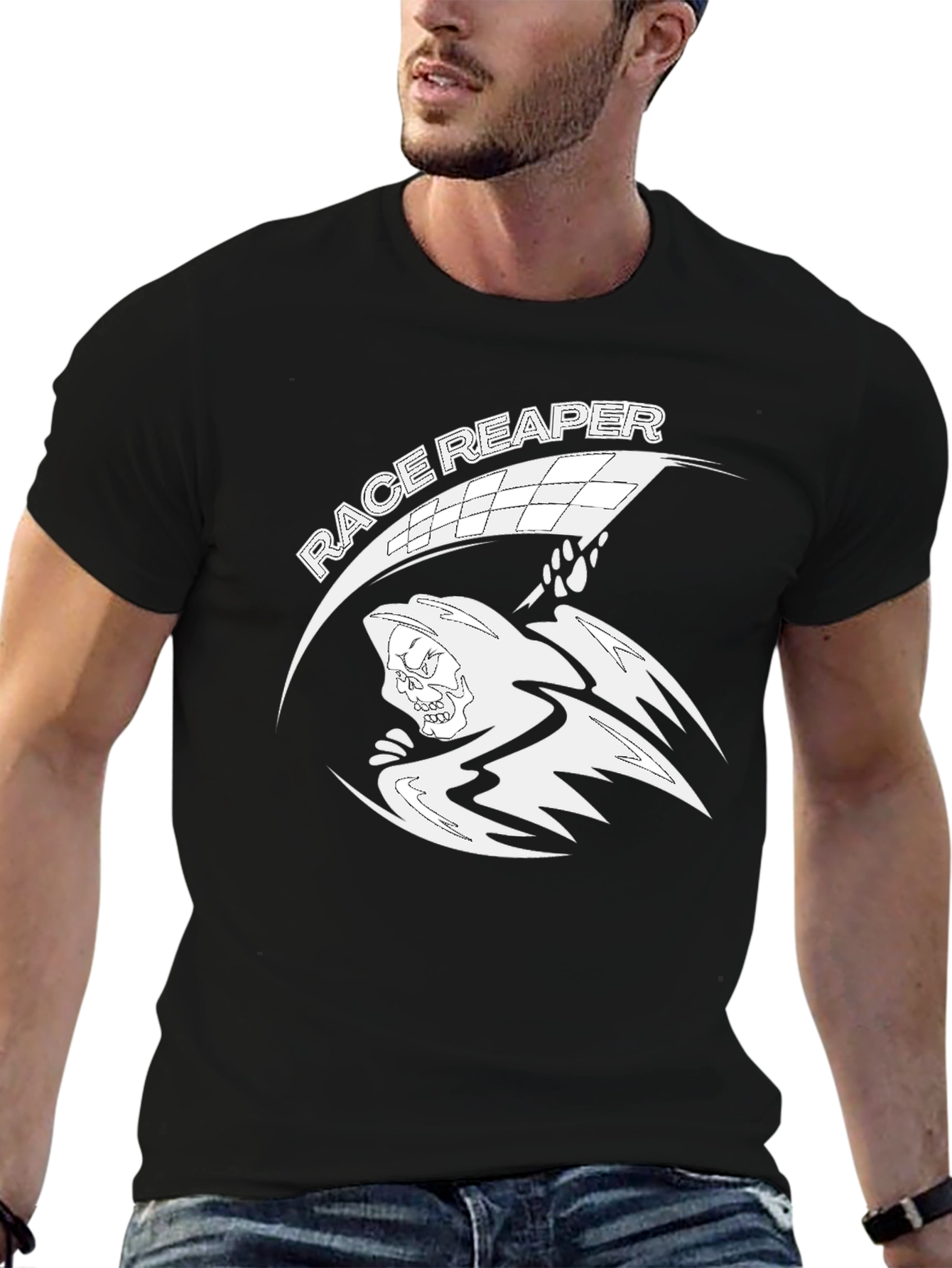 Race Reaper T-Shirt - Black Graphic Tee