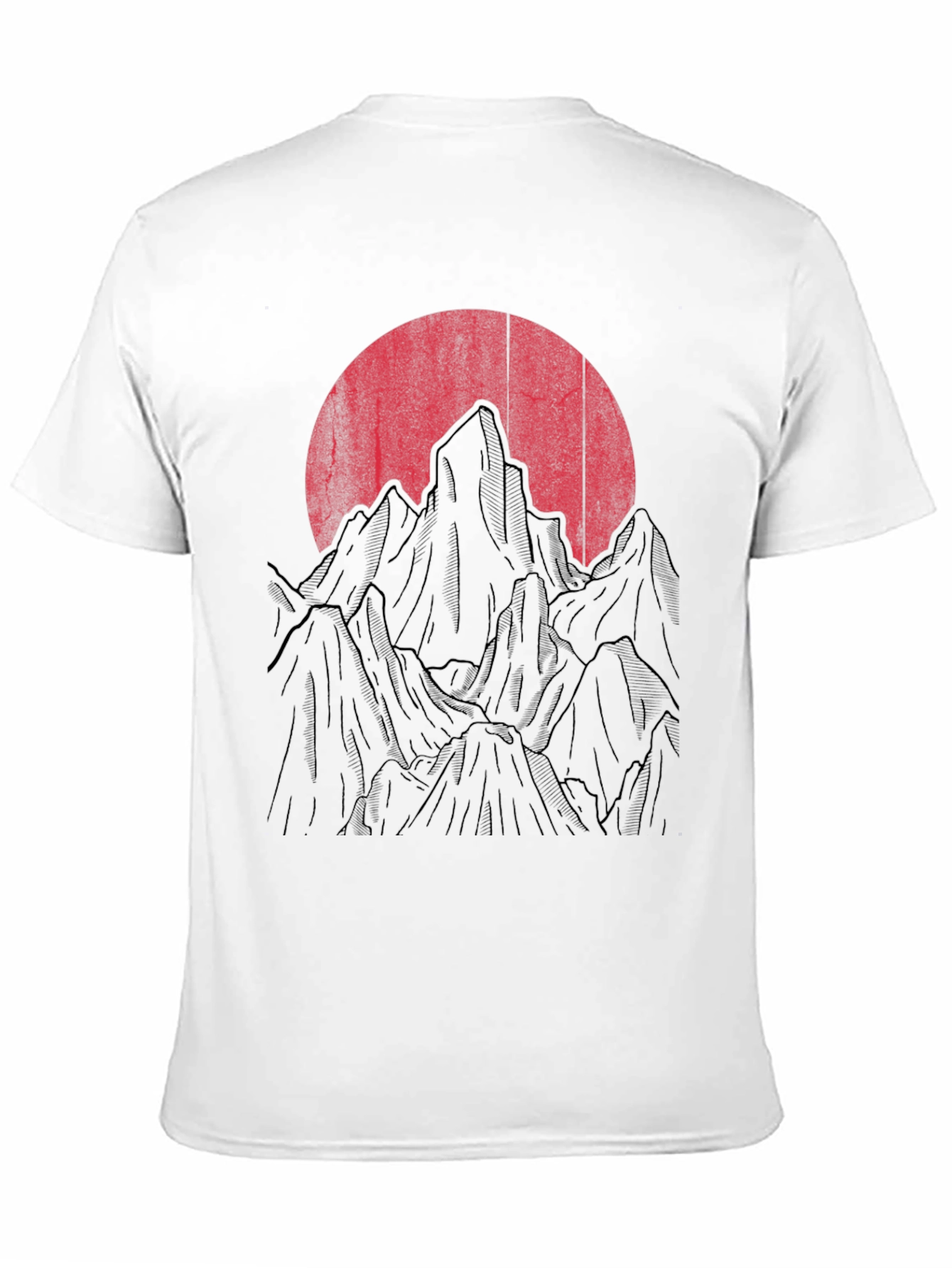 Sunset Mountain Graphic Tee - Mens Black T-Shirt