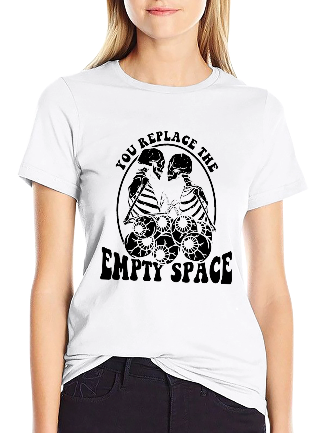 Skeleton Drummer T-Shirt - Replace the Empty Space