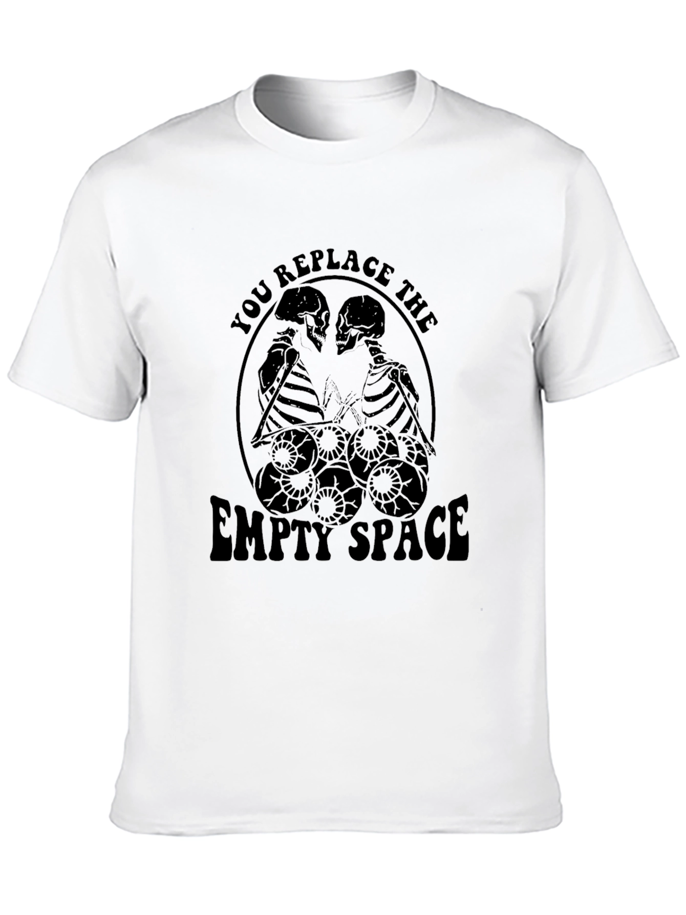 Skeleton Drummer T-Shirt - Replace the Empty Space