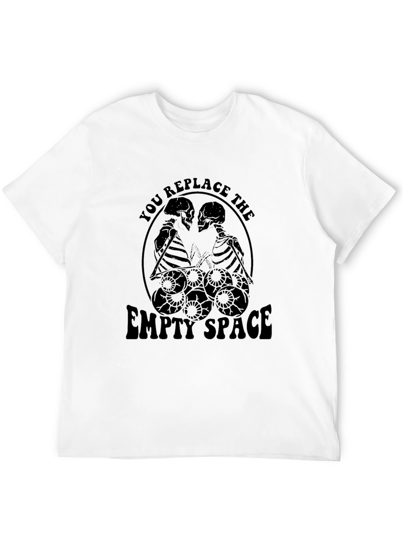 Skeleton Drummer T-Shirt - Replace the Empty Space