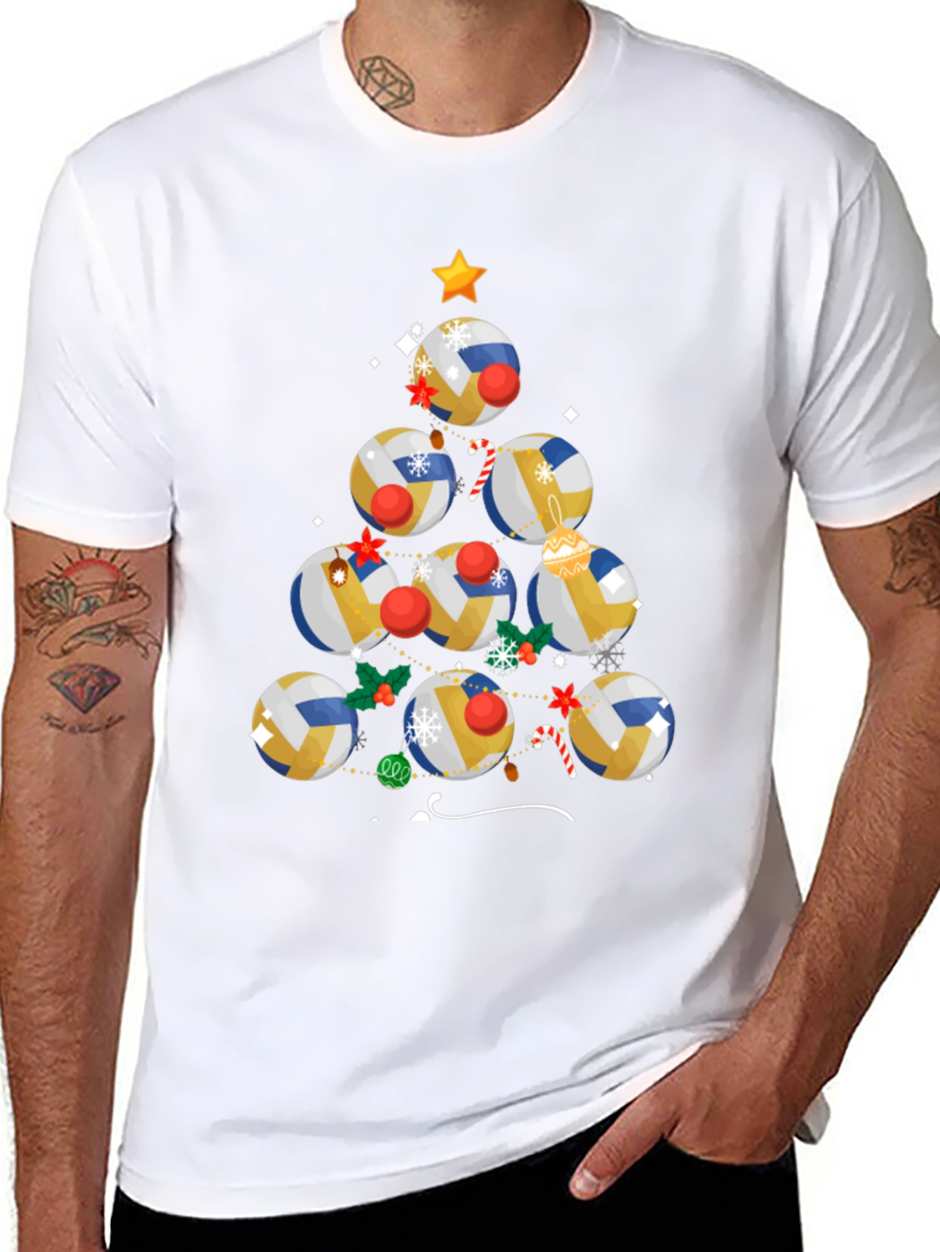 Volleyball Christmas Tree Shirt