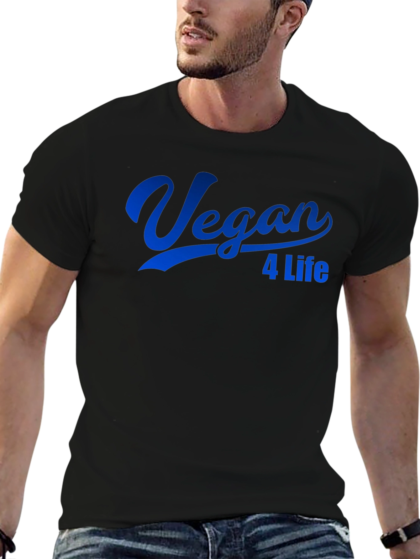 Vegan 4 Life T-Shirt - Classic Crew Neck Tee