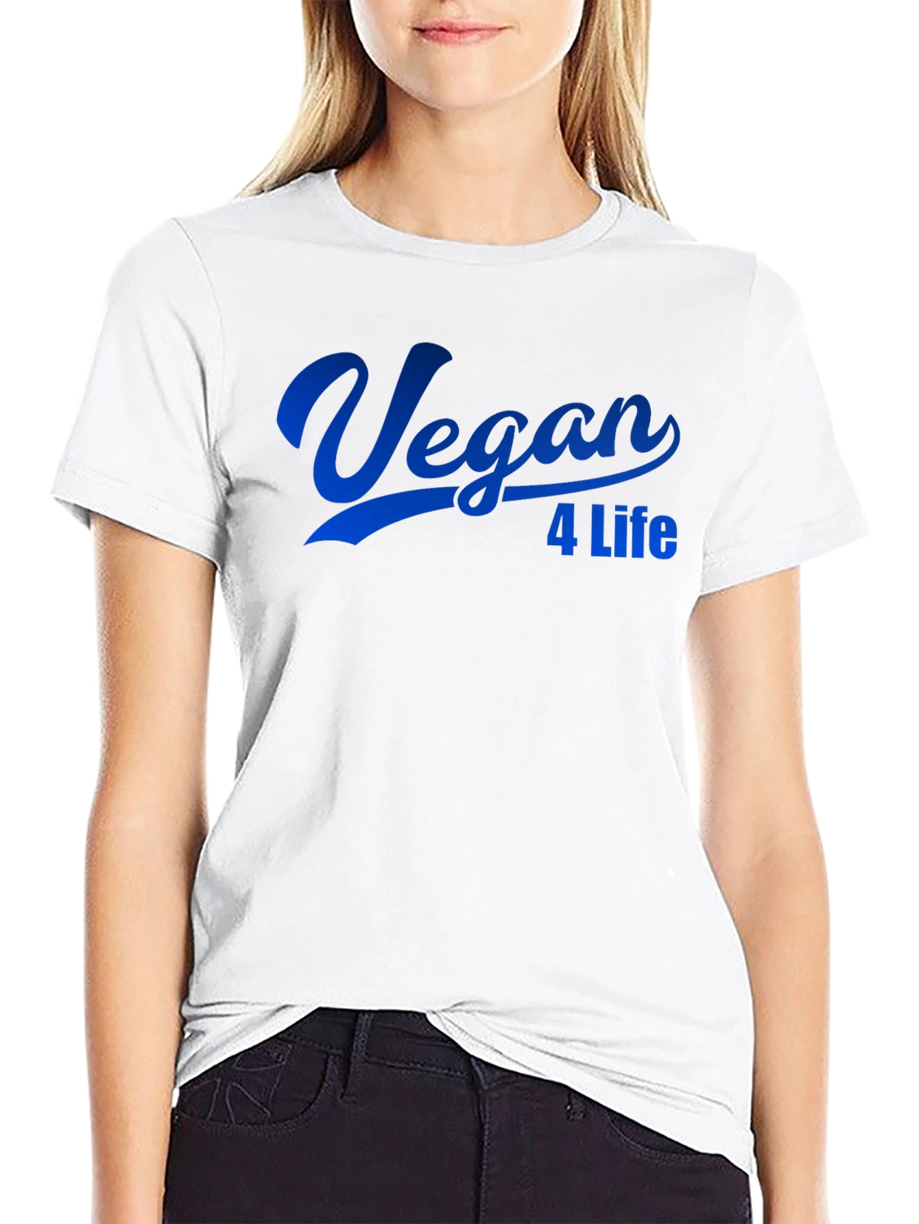 Vegan 4 Life T-Shirt - Classic Crew Neck Tee