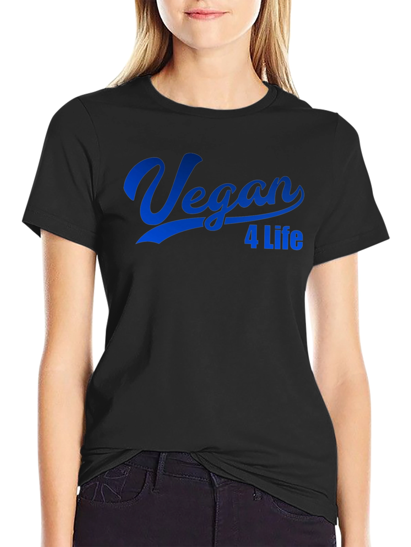 Vegan 4 Life T-Shirt - Classic Crew Neck Tee