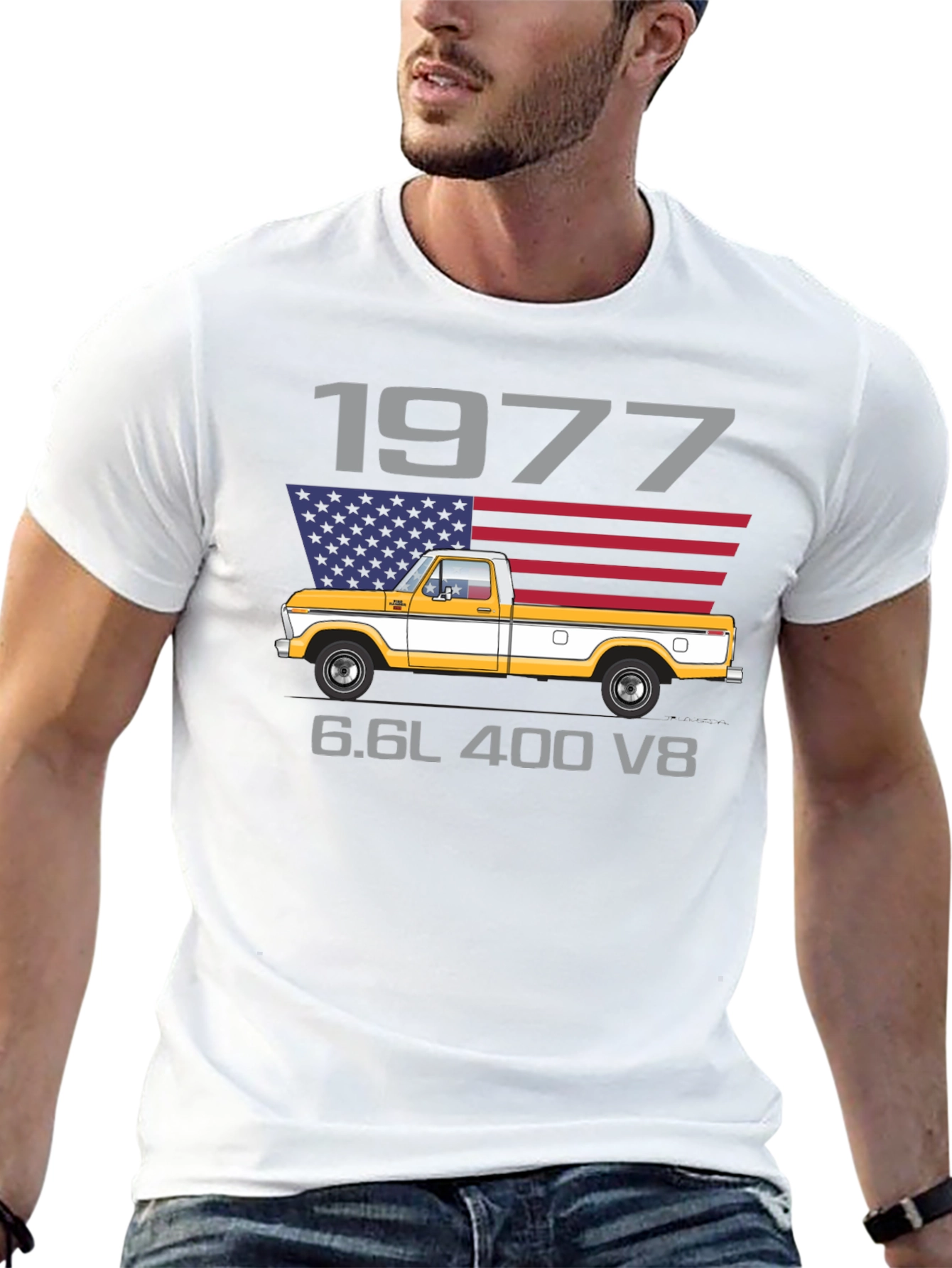 1977 Truck T-Shirt - American Classic Pickup Tee